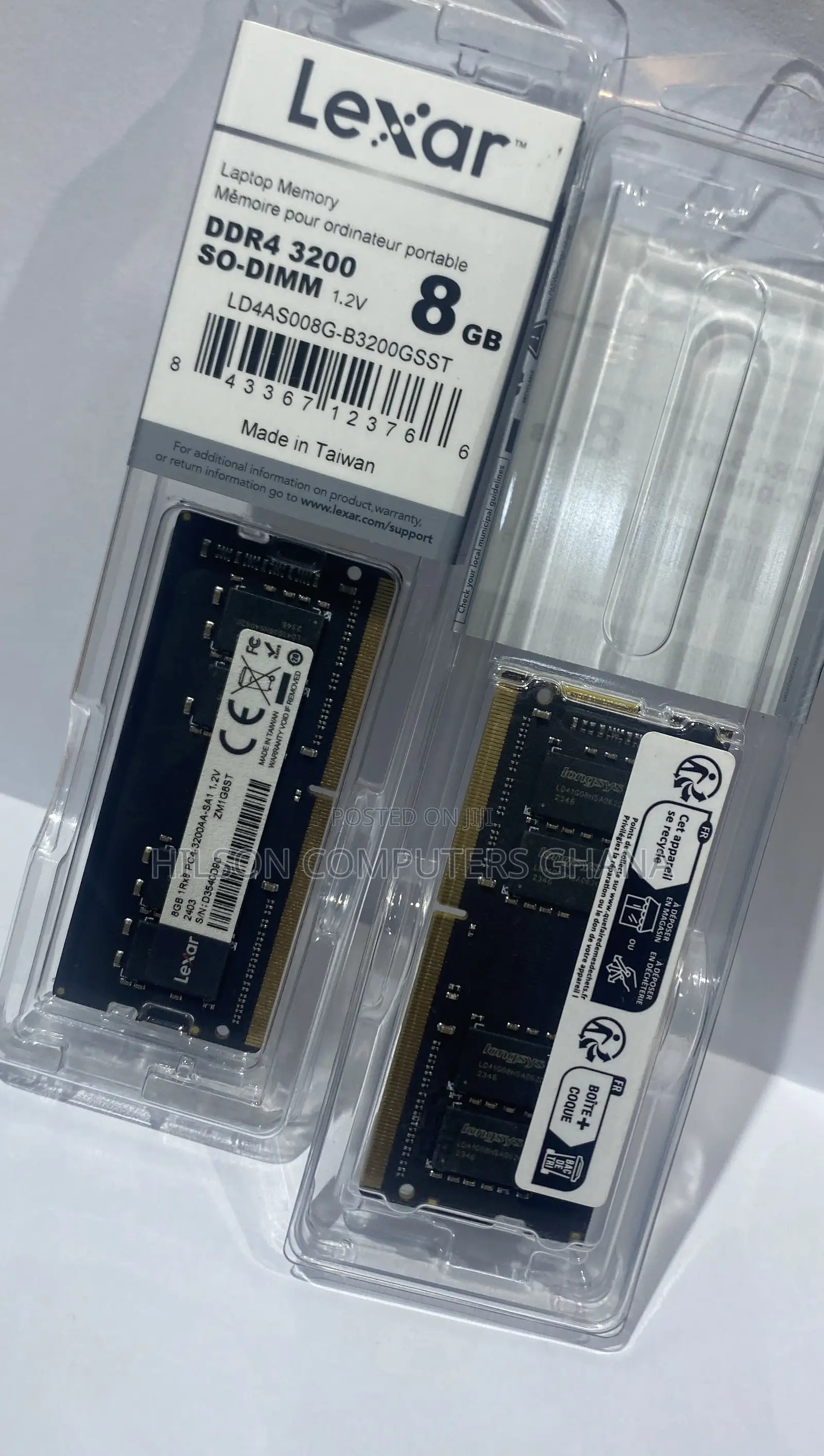 Lexar 8gb Ram Ddr4-3200 Sodimm Laptop Memory
