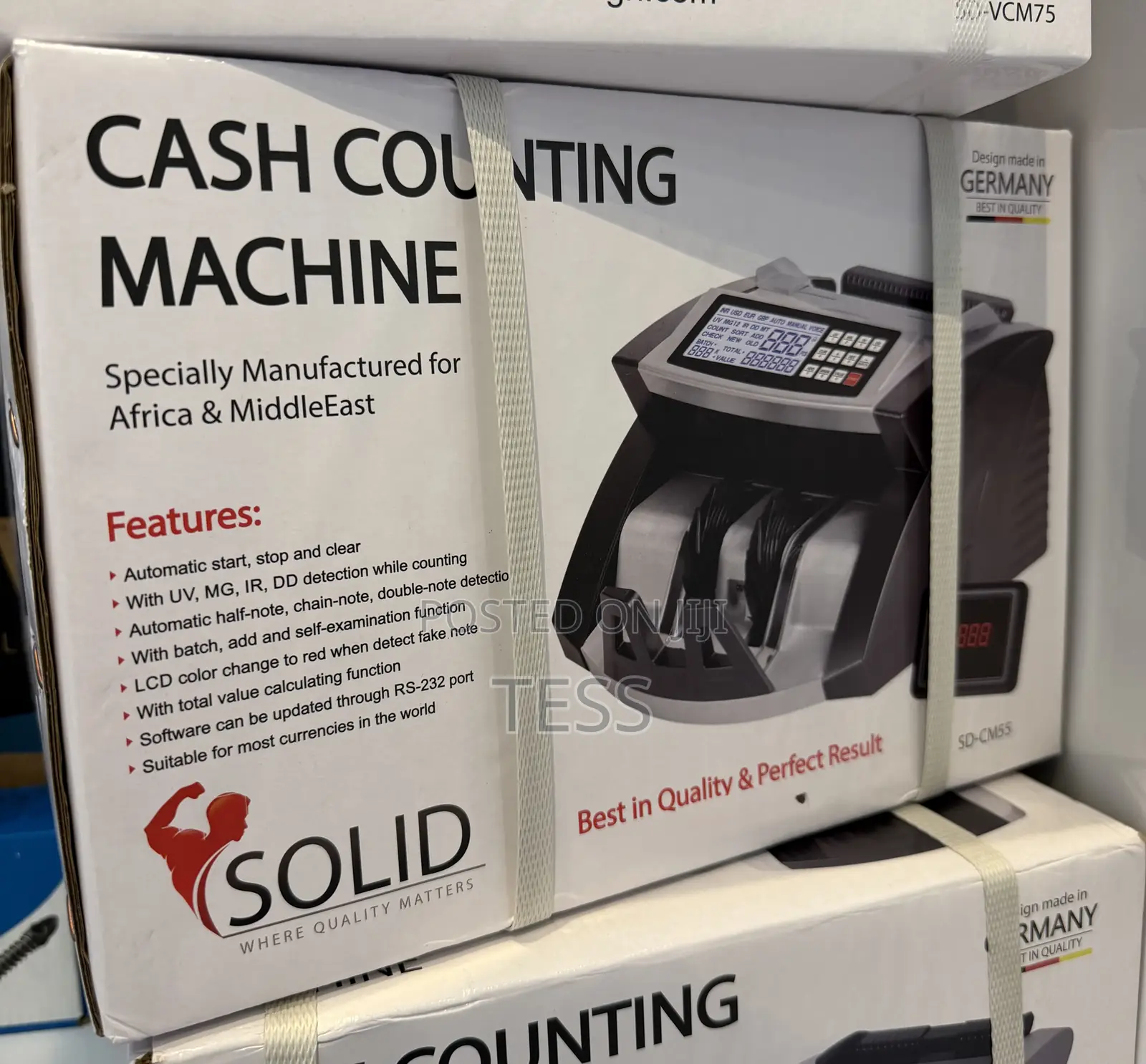 Solid Money Counting Machine+Uv, Mg, Ir, Dd Detection