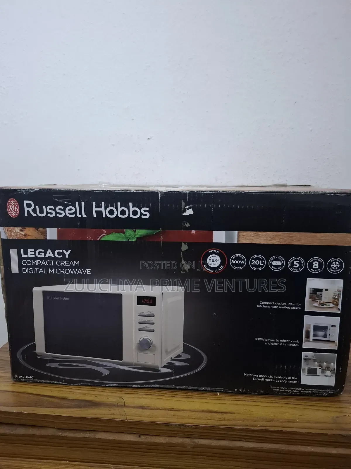 20.L Russell Hobbs Digital Legacy Cream Microwave From Uk