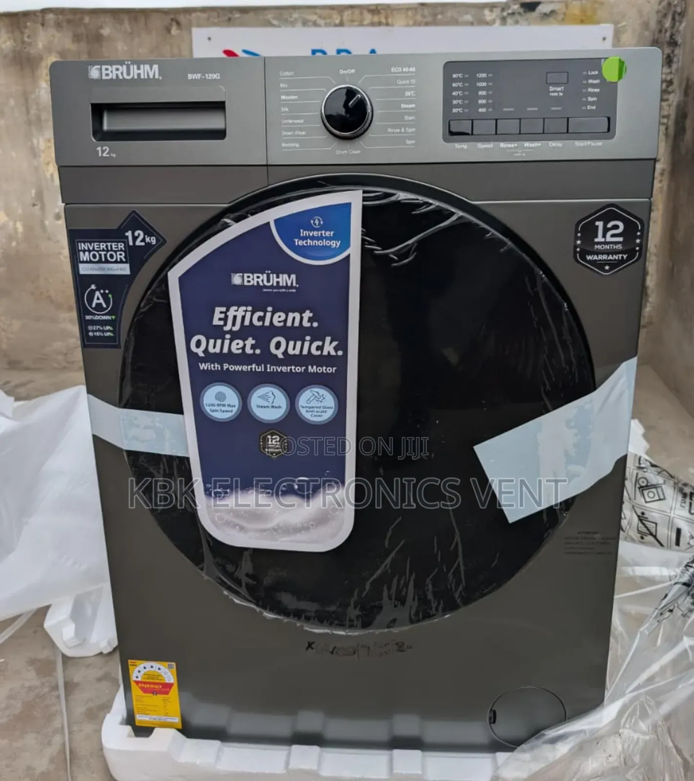 Bruhm 12kg Front Load Washing Machine