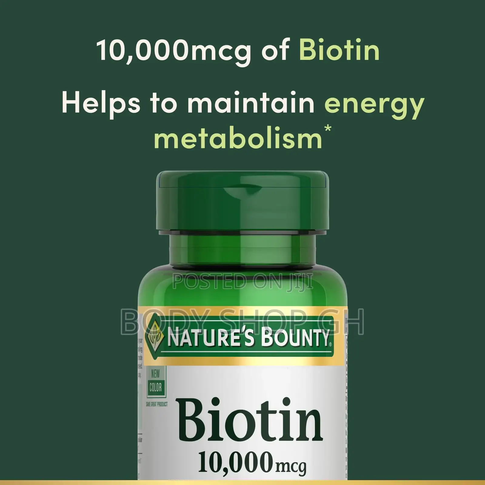 120 Softgel + 10,000 Mcg Nature's Bounty Biotin - Hair, Skin And Nails
