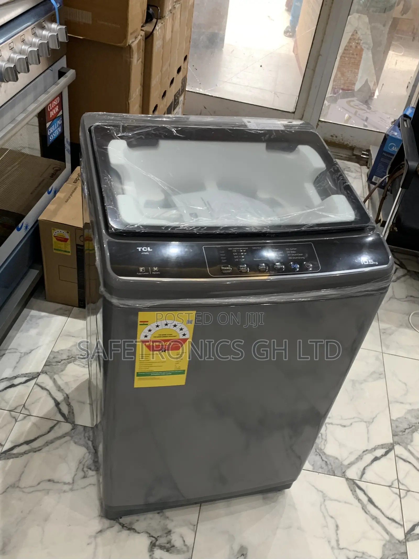 Secure Quality TCL Topload 11kg Fullyautomatic Grey Washer