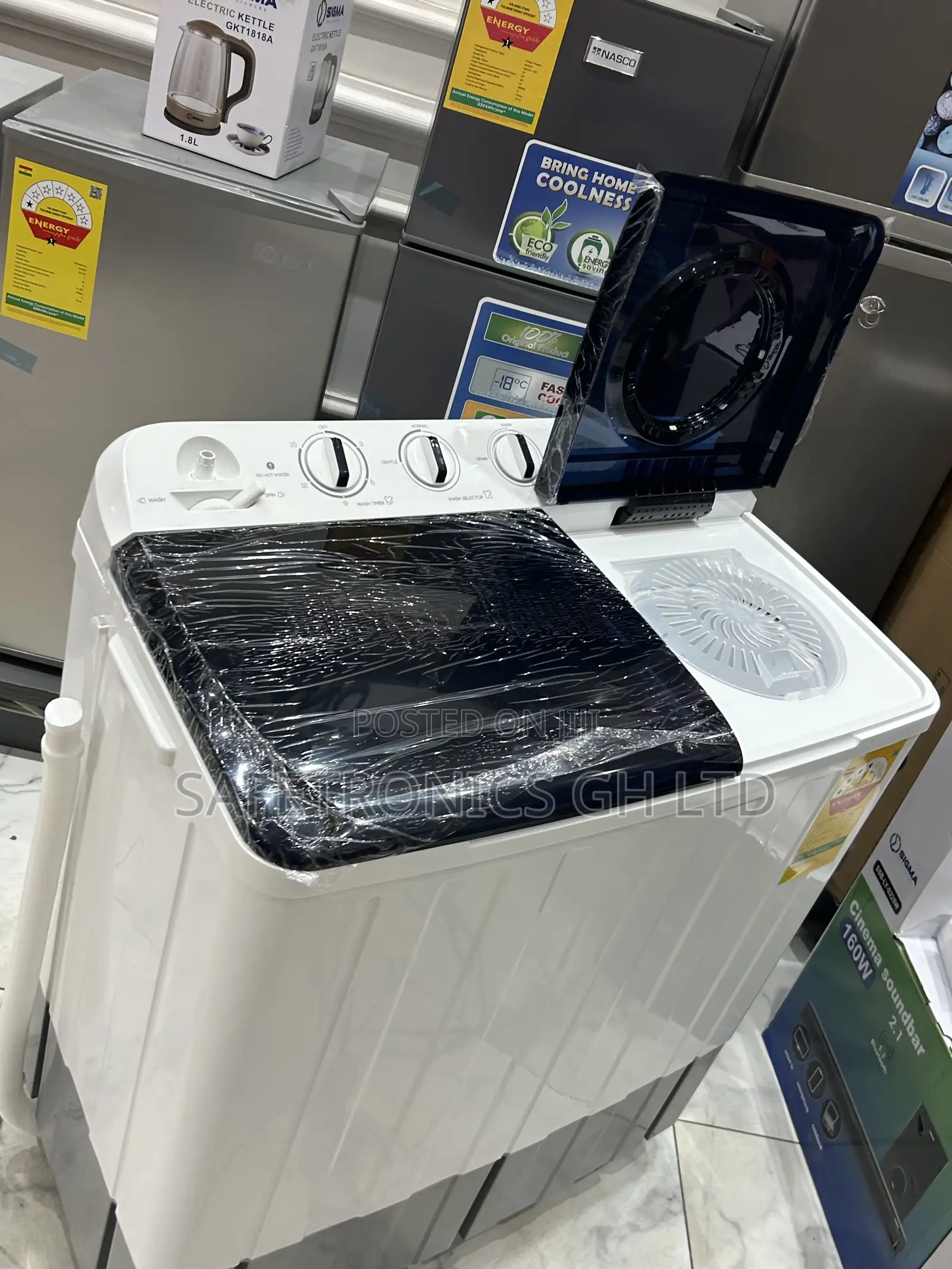 Choose White/Grey Topload Semiautomatic 11kg TCL Washingmachine