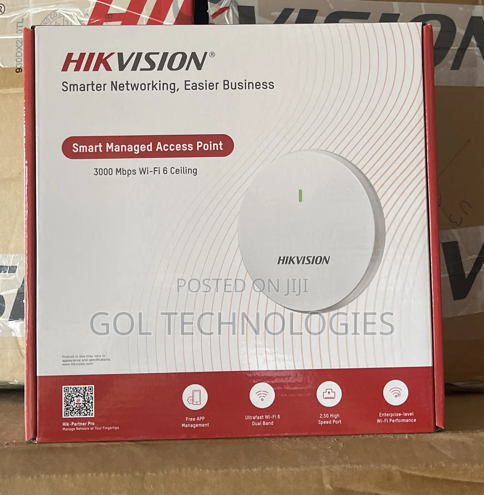 Hikvision Ceiling Access Point 3000 MBPS Wi-Fi 6 Smart Managed Ap