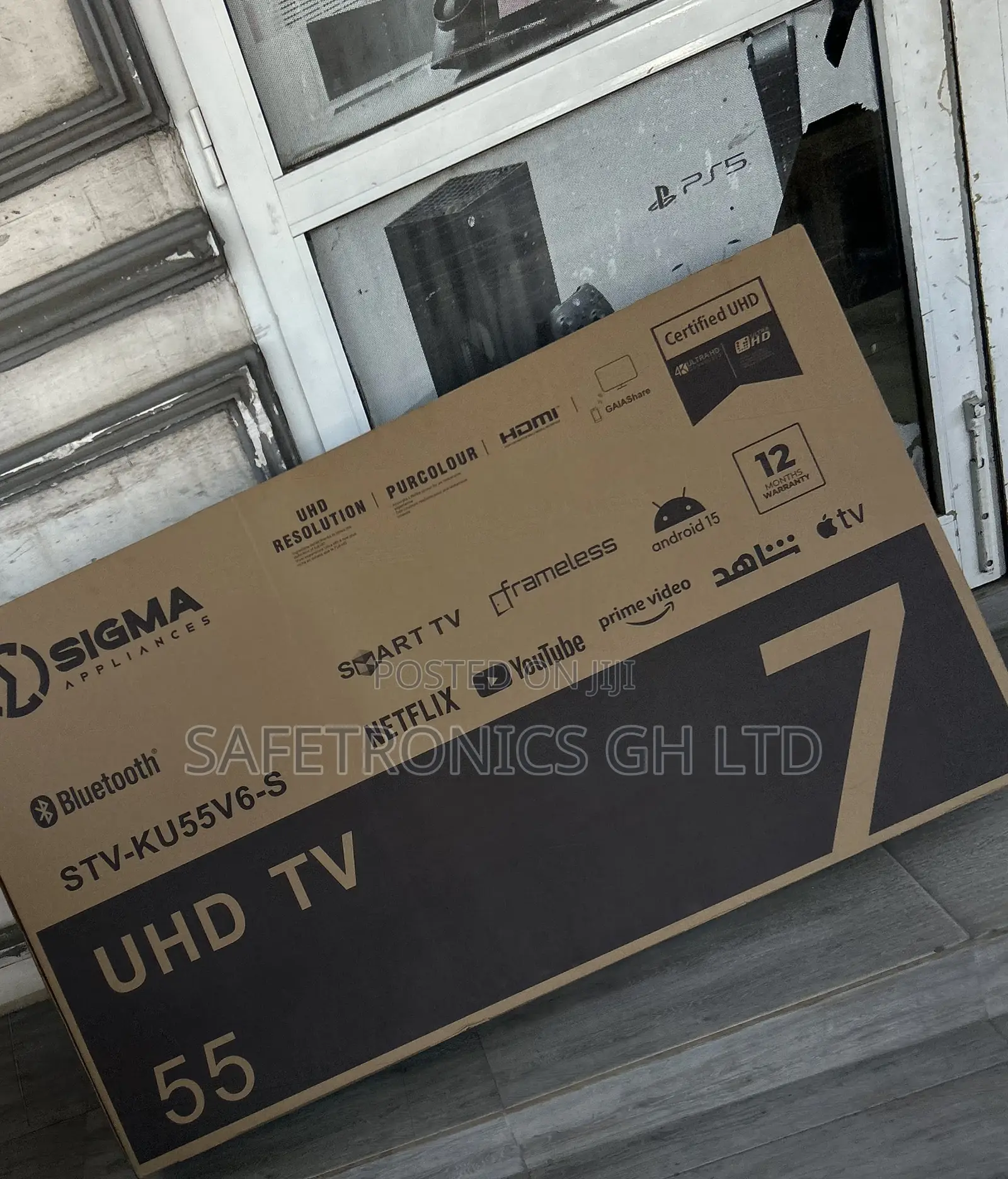 Newly Bulky 55 Inch Smart Led Uhd Sigma Digital Satellite Tv