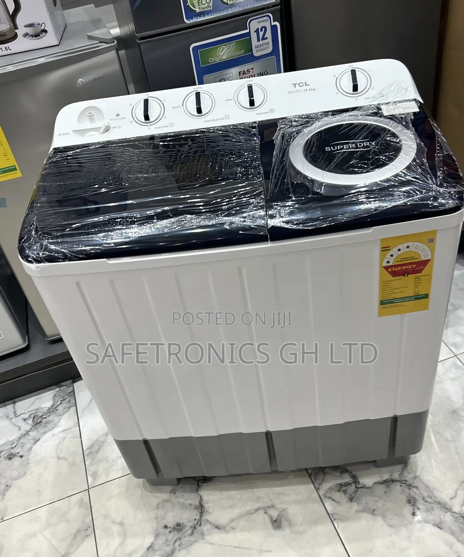 Lastest TCL Grey Semiautomatic Topload Twintub 11kg Washer