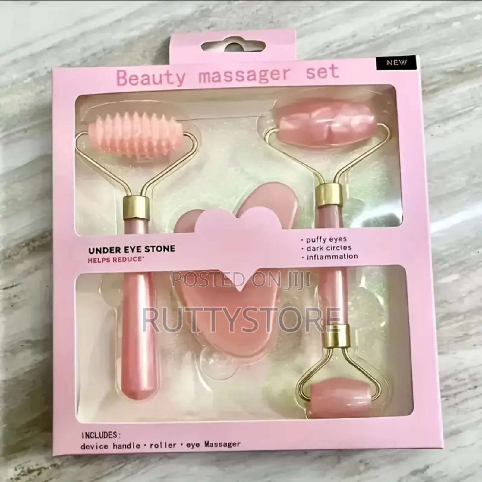 Jade Roller Facial Massager 3 In 1