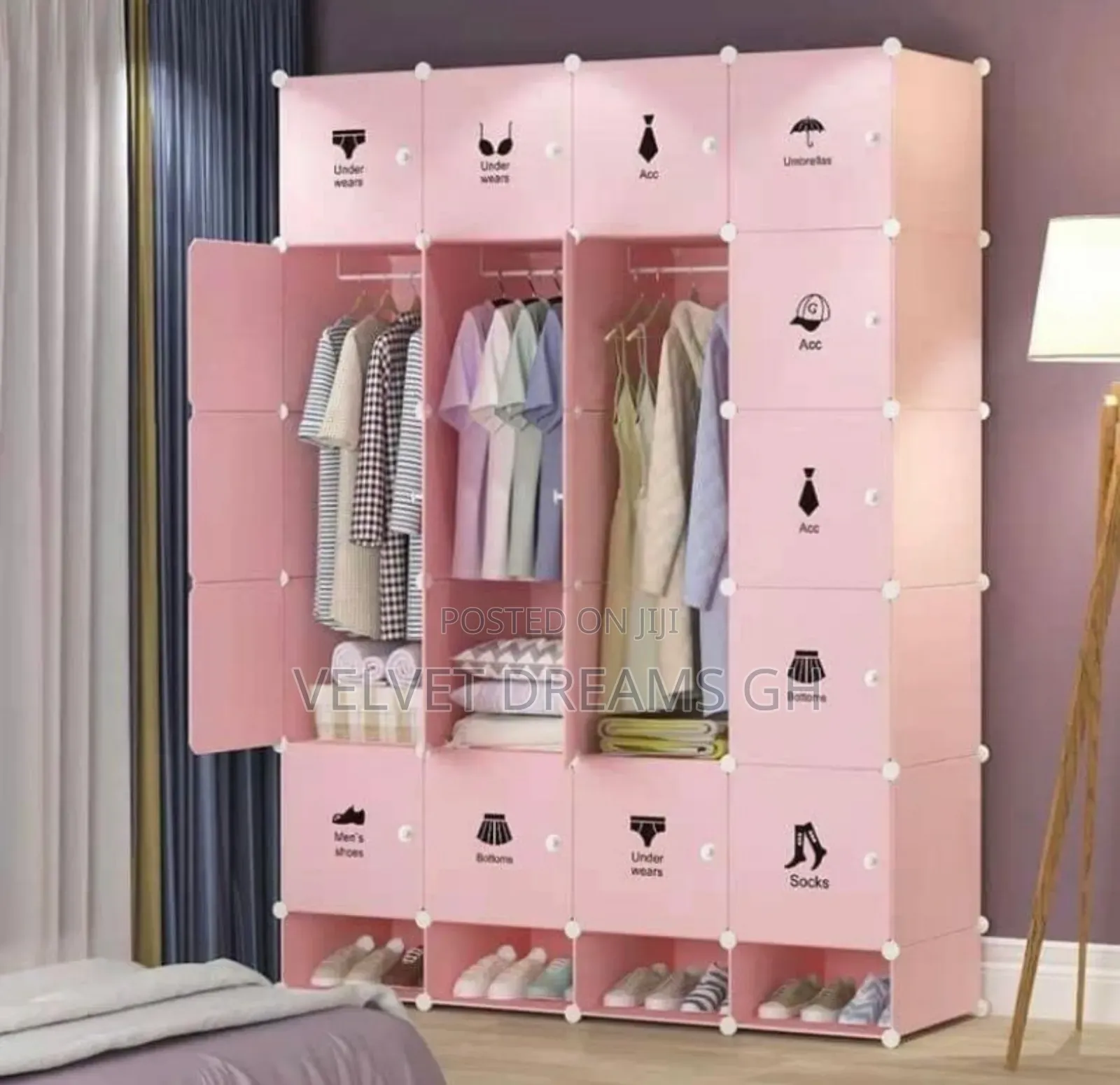 Portable 20 Cubes Wardrobe