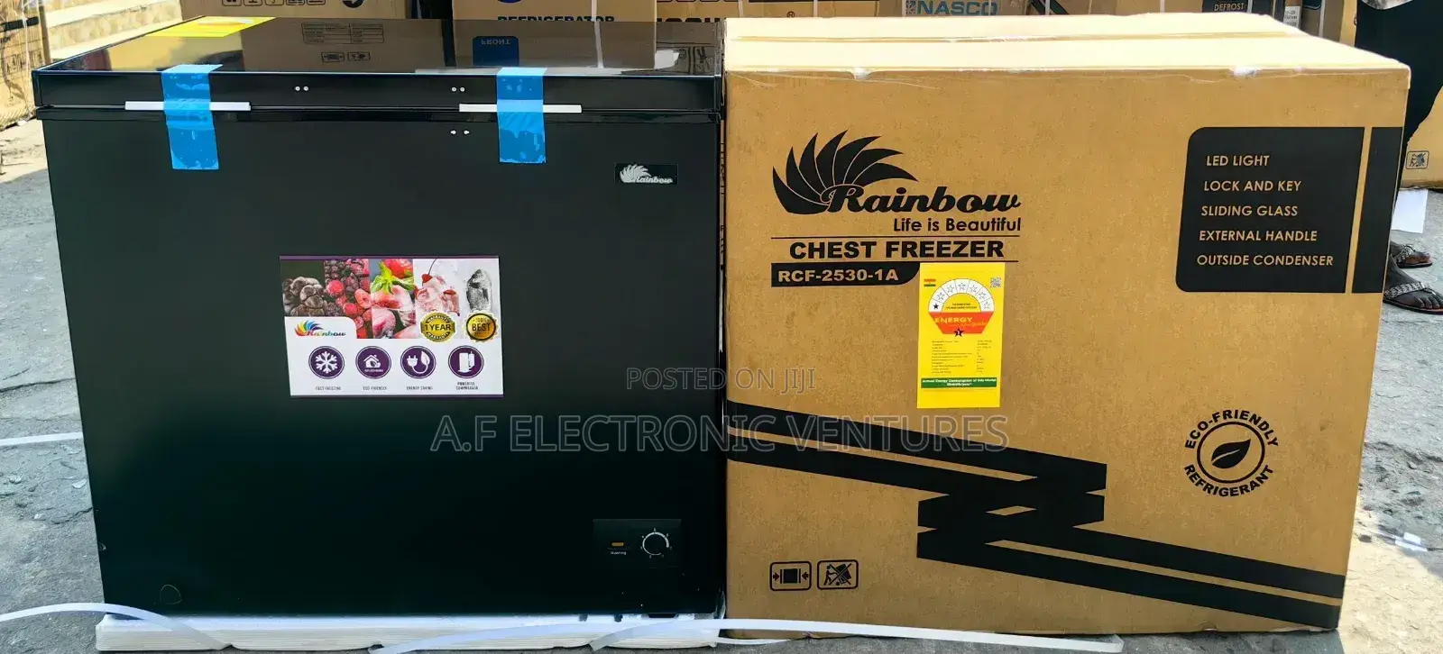 Rainbow 200-Litres Chest Freezer (Rcf-2530-1a).