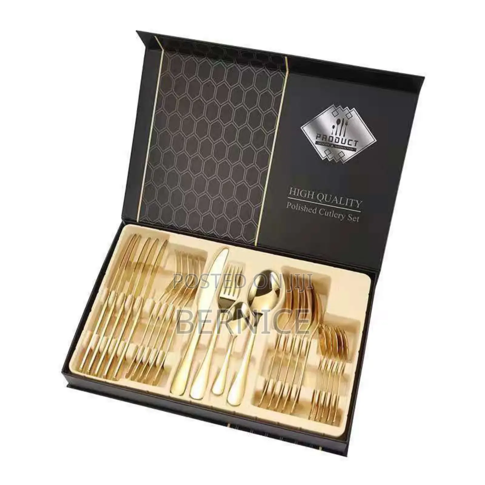 High-Quality Gold Polished Cutlery Set – Elegant Dining Collection