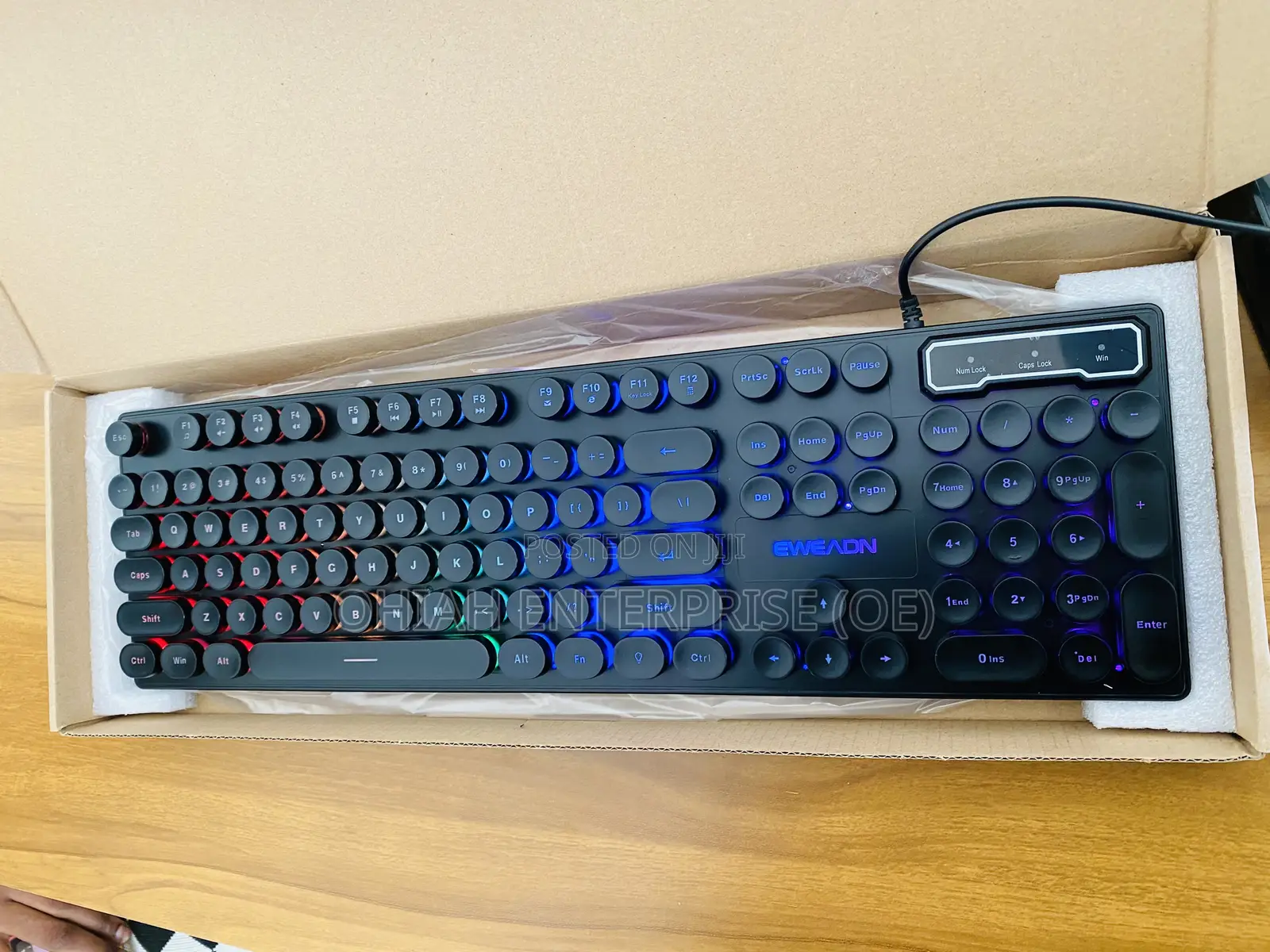 Brand New Office/Gamers Dust/Water Resistant Rugged Colorful Keyboard