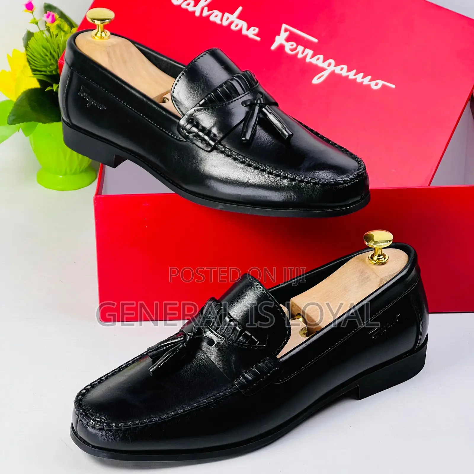 Ferragamo Men’S Leather My Bell Loafers