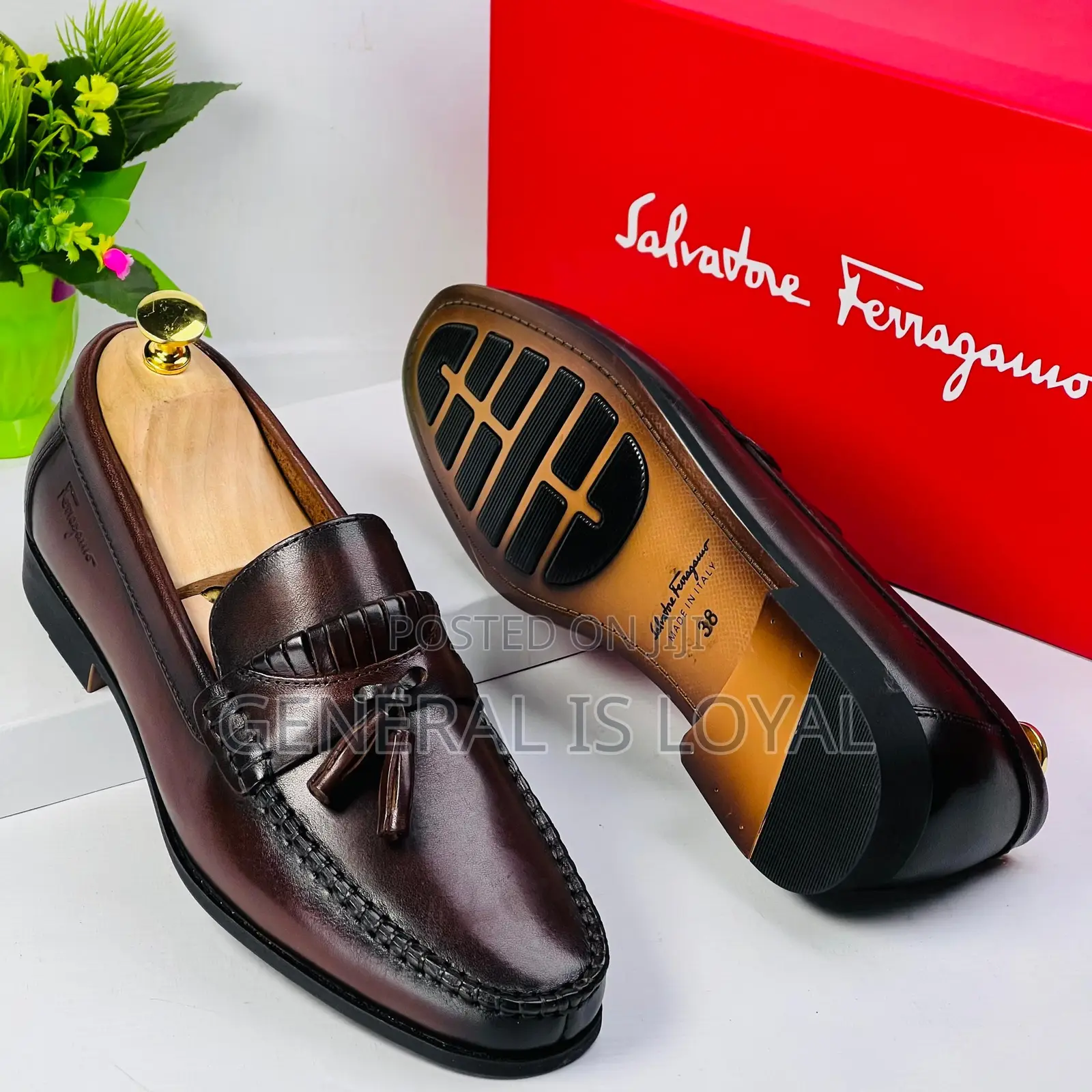 Ferragamo Men’S Leather My Bell Loafers