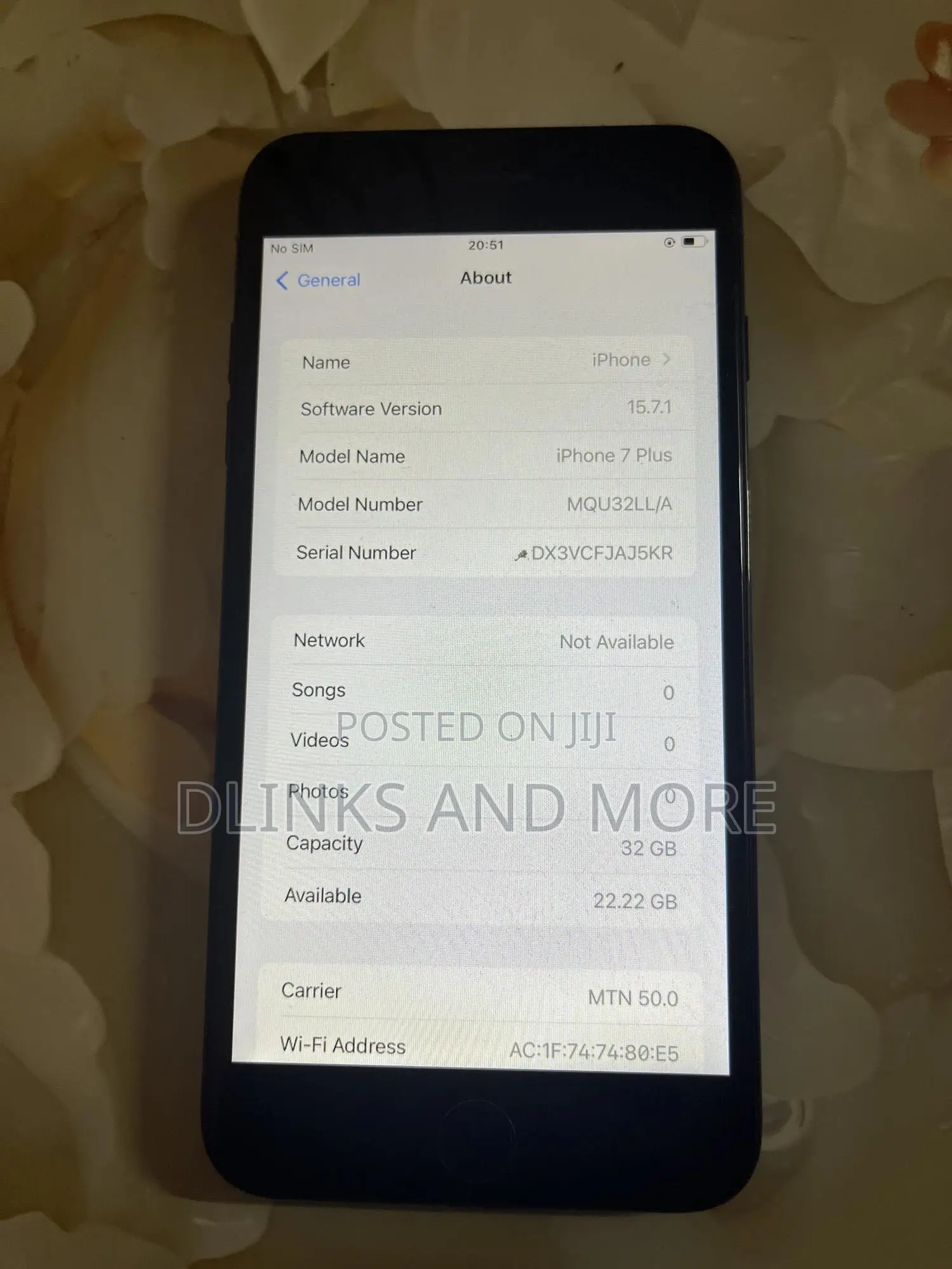 Apple iPhone 7 Plus 32 GB Black