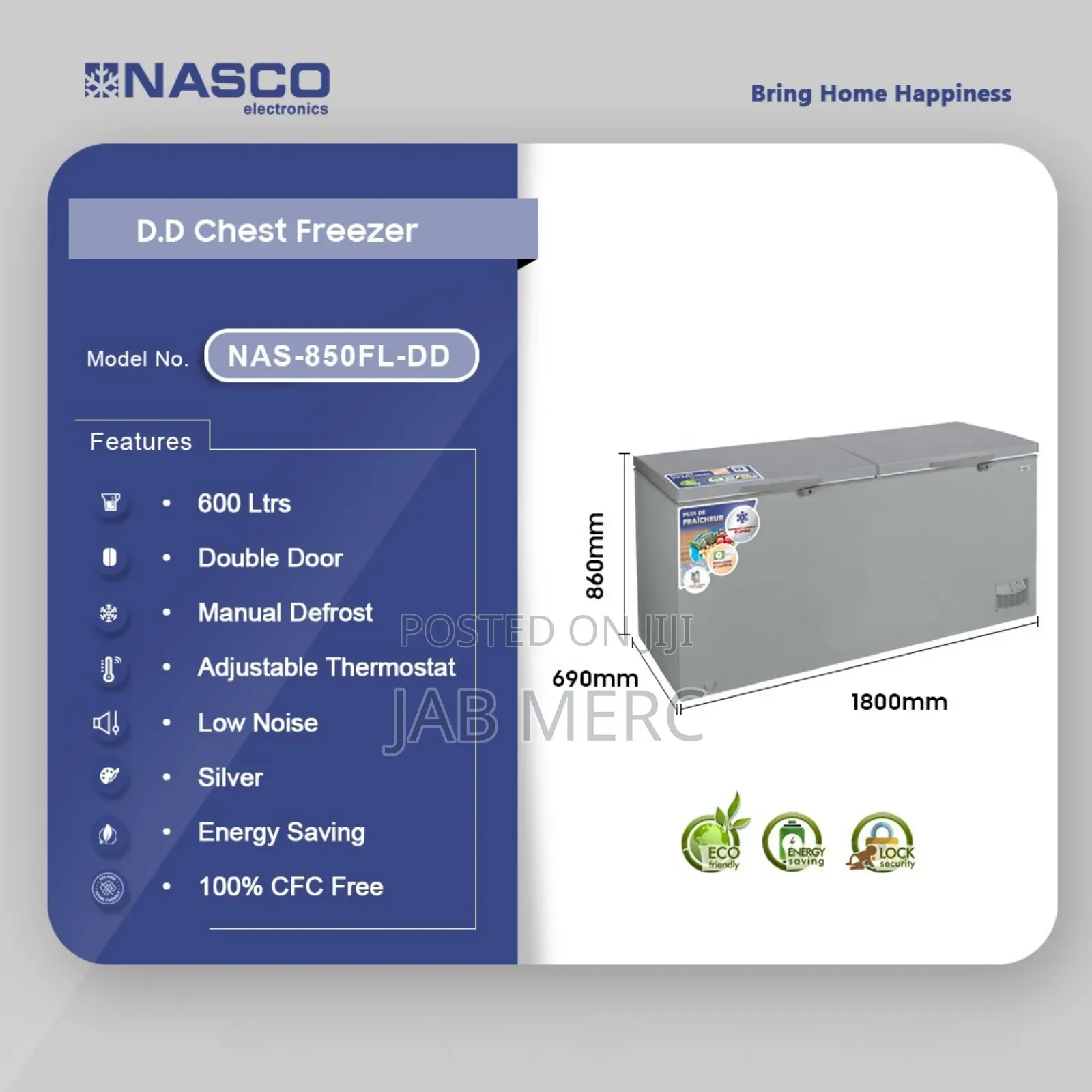 Discount Price 600l Deep Freezer Nasco Chest-freezer New