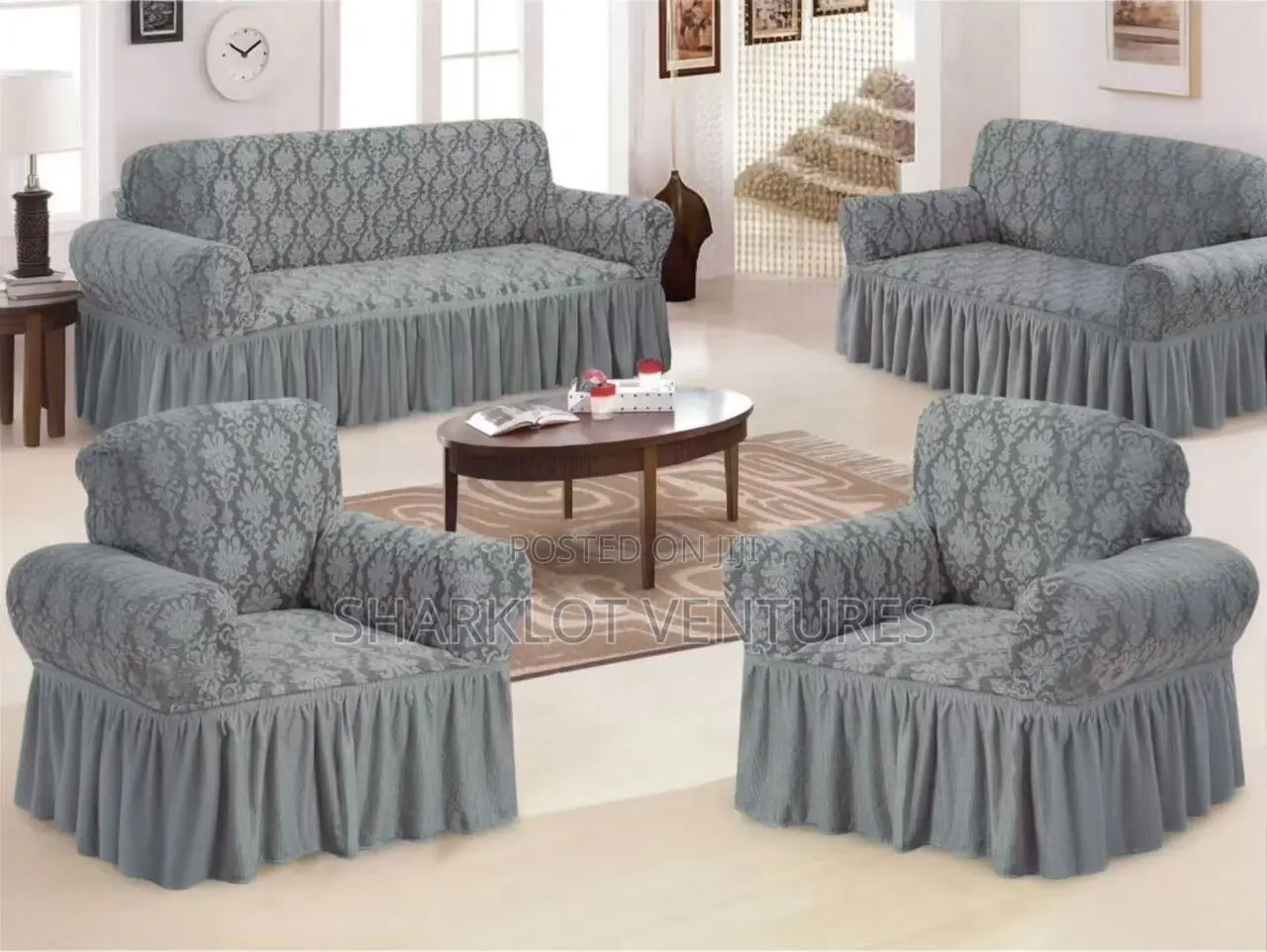 Original Jacquard Sofa Covers 4pcs Set