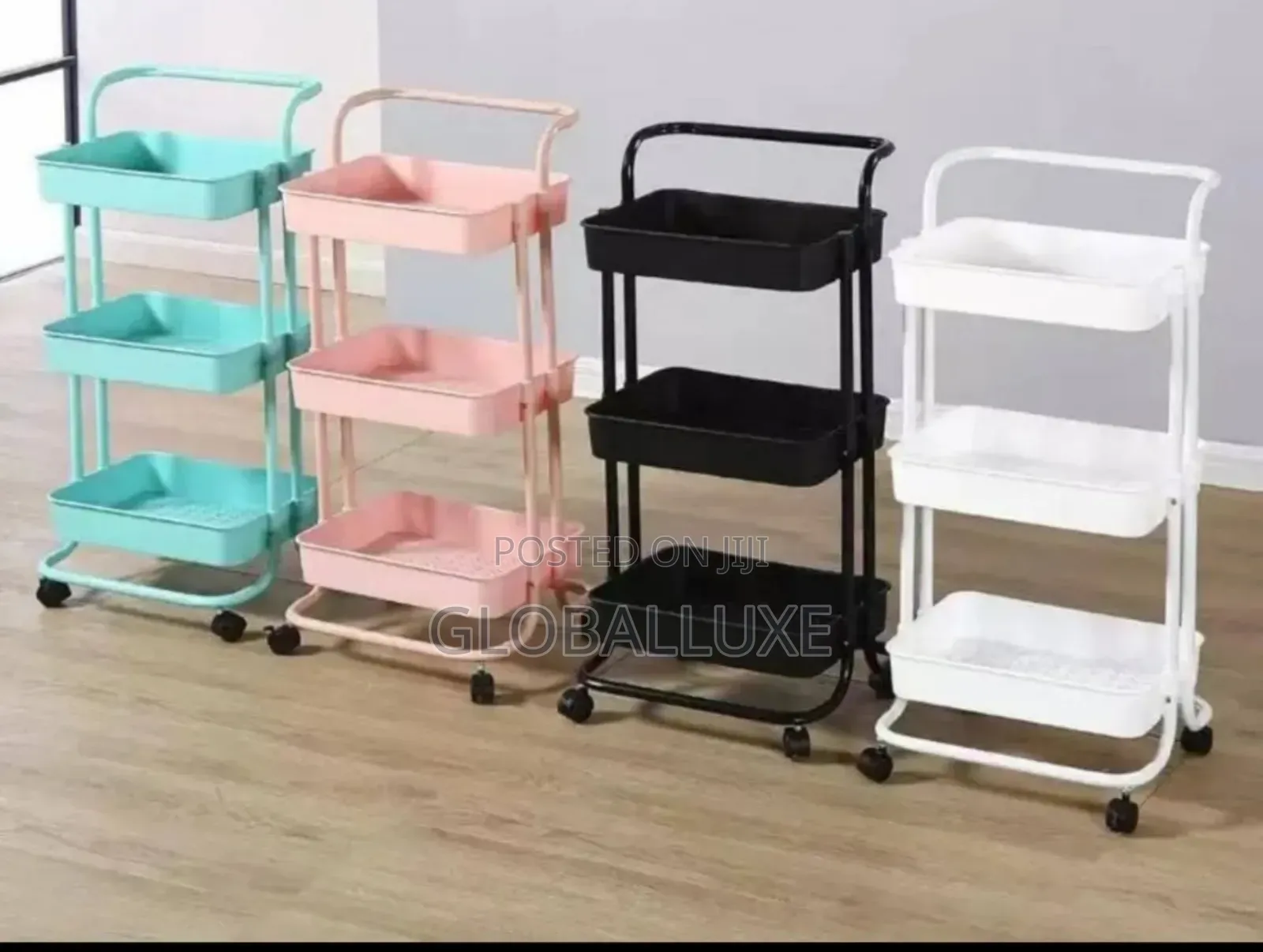Multi-Layer Foodstuff Trolley – Kitchen Storage Organizer Rack
