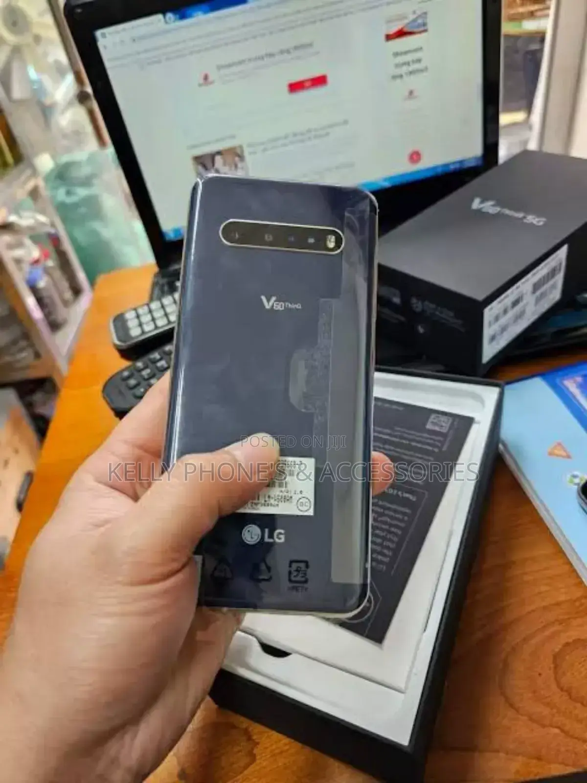 New LG V60 ThinQ 5G UW 128 GB Black