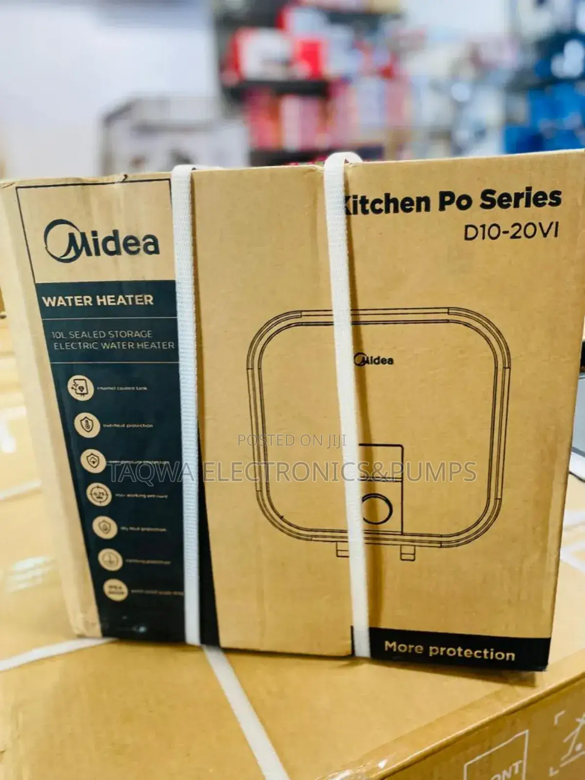 White 10ltrs Midea Water Heater
