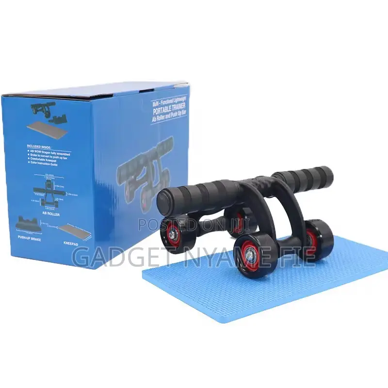 4 Wheel Ab Roller + Free Skipping Rope