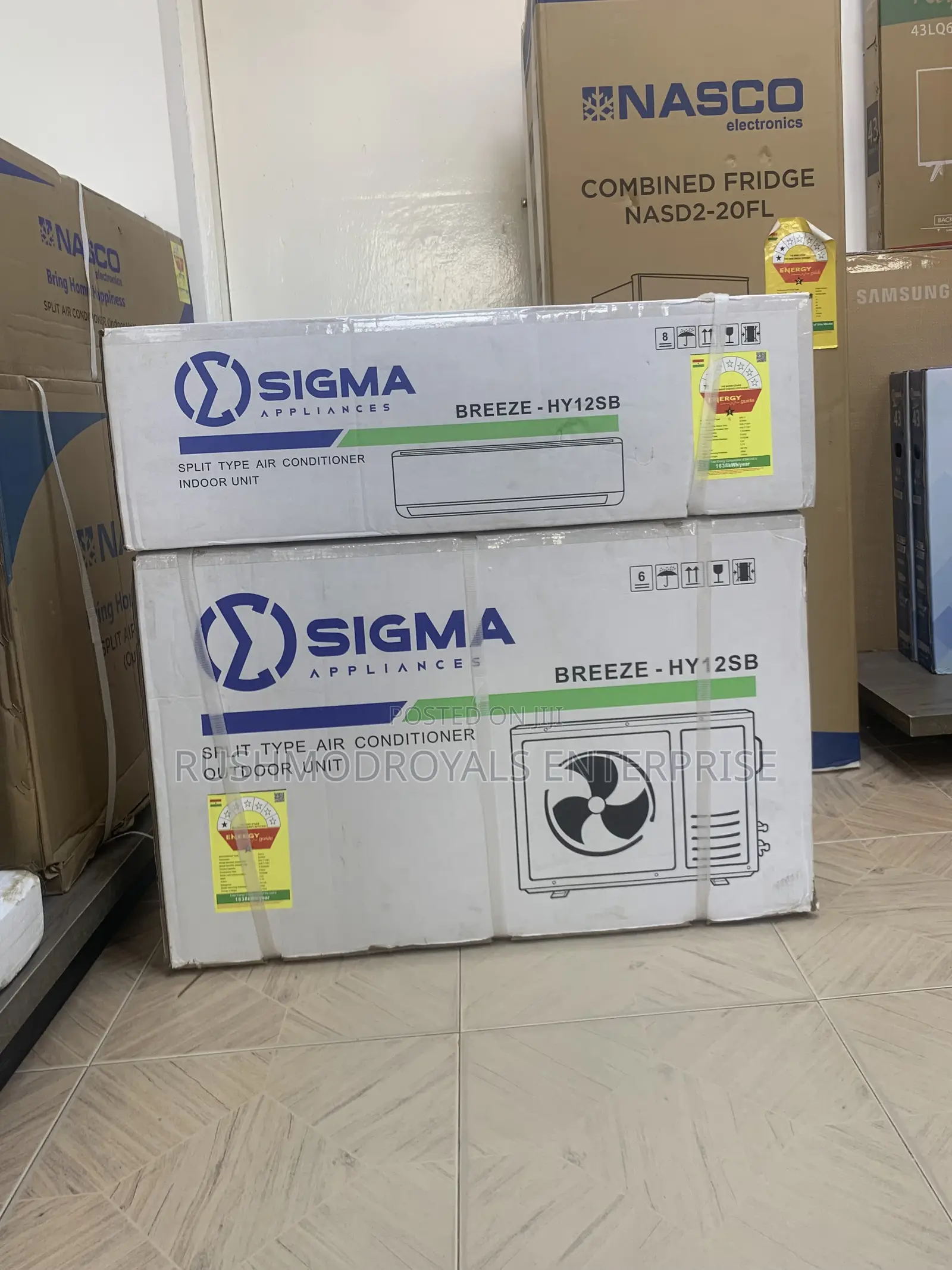 "Sleek Efficient: Sigma 1.5hp R410 Gas Non-Inverter Air Conditioner"
