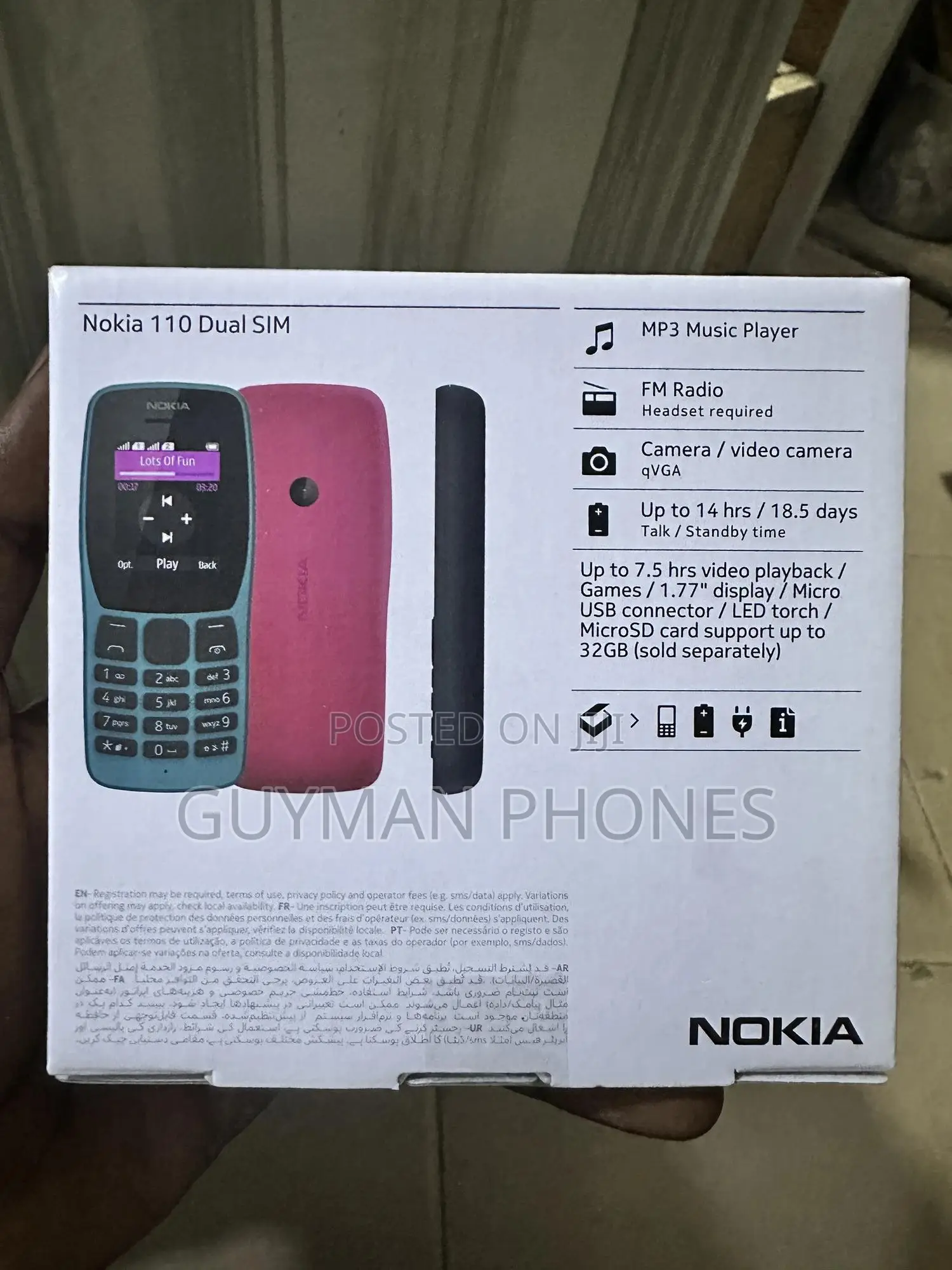 New Nokia 110 Black