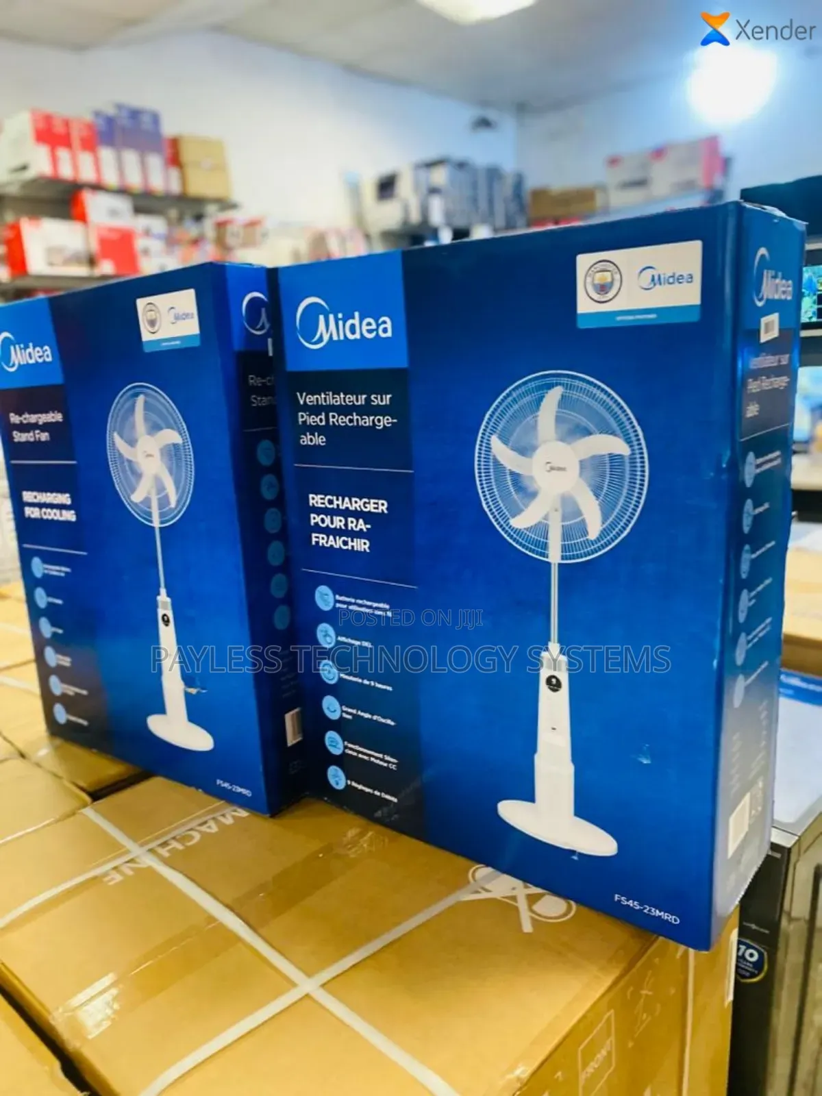 Midea 18′′ Rechargeable Standing Fan