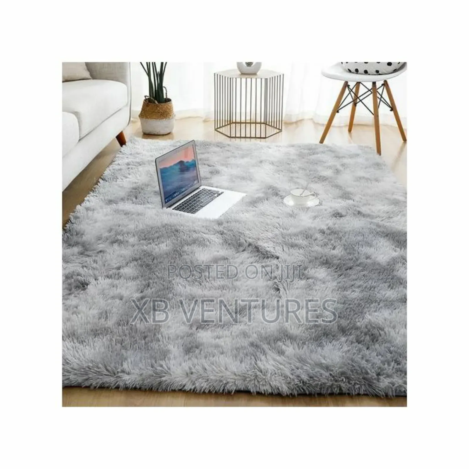 Home Decor Carpet Fluffy Thickened Soft Gray 120*160cm