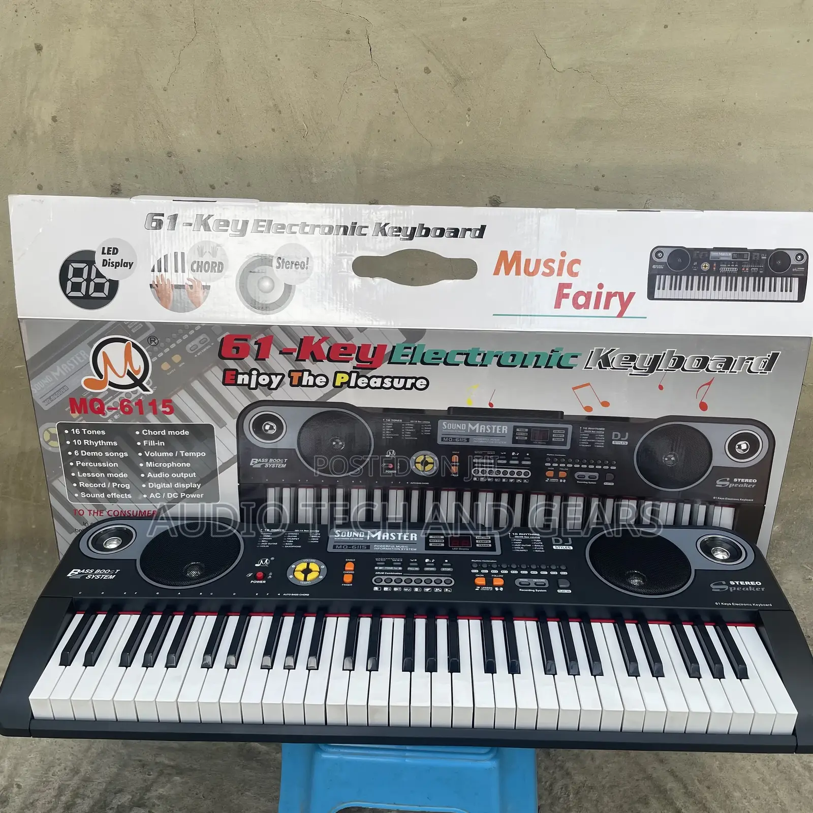 Sound Master 61 Keys Electronic Keyboard