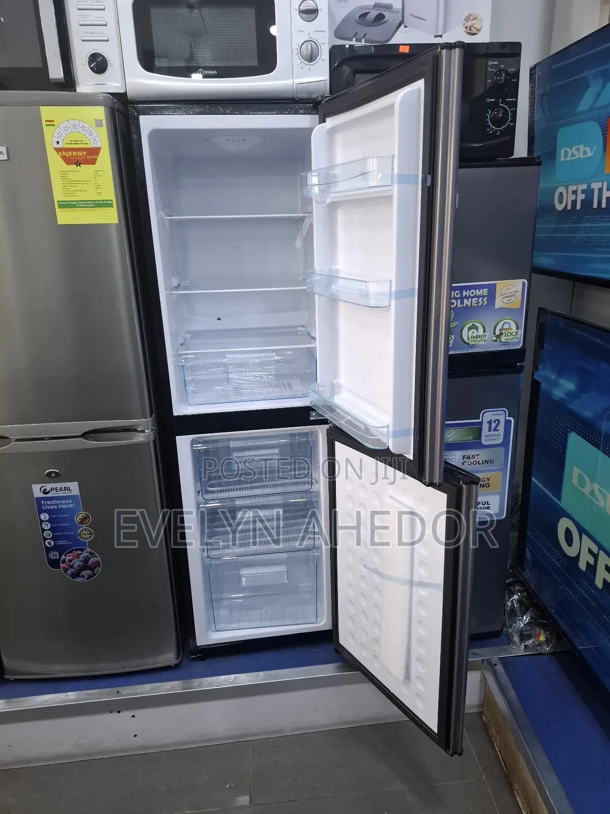 Nasco 158ltrs Down Freezer Double Door Fridge Gray Colour Available