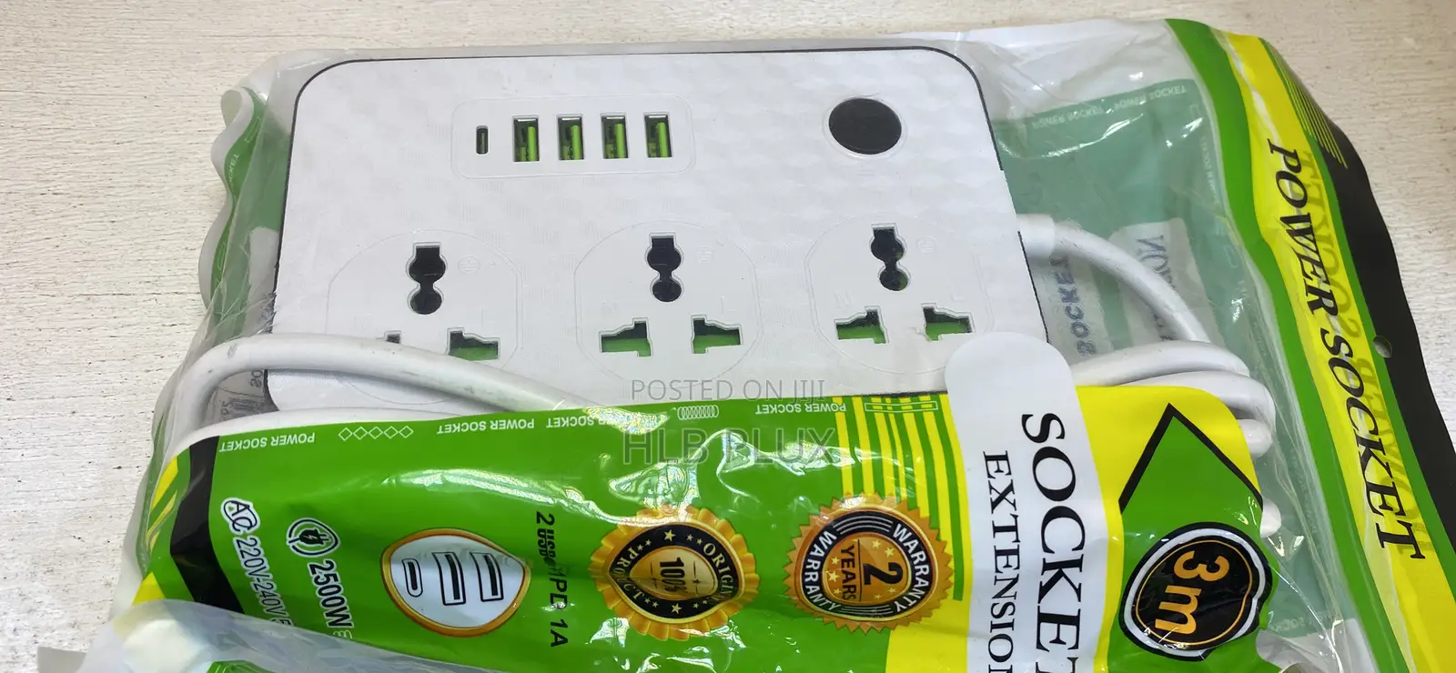 3 Way Multi Extension Board With Usb Port