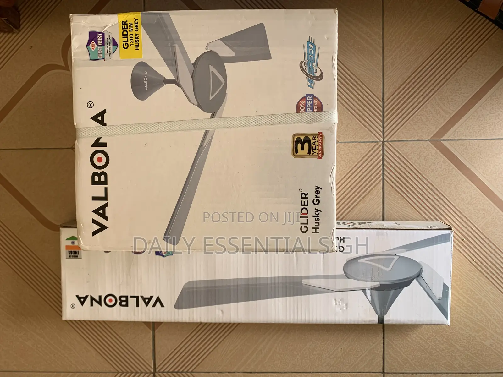 Title: Valbona High-Speed Ceiling Fan 1200mm