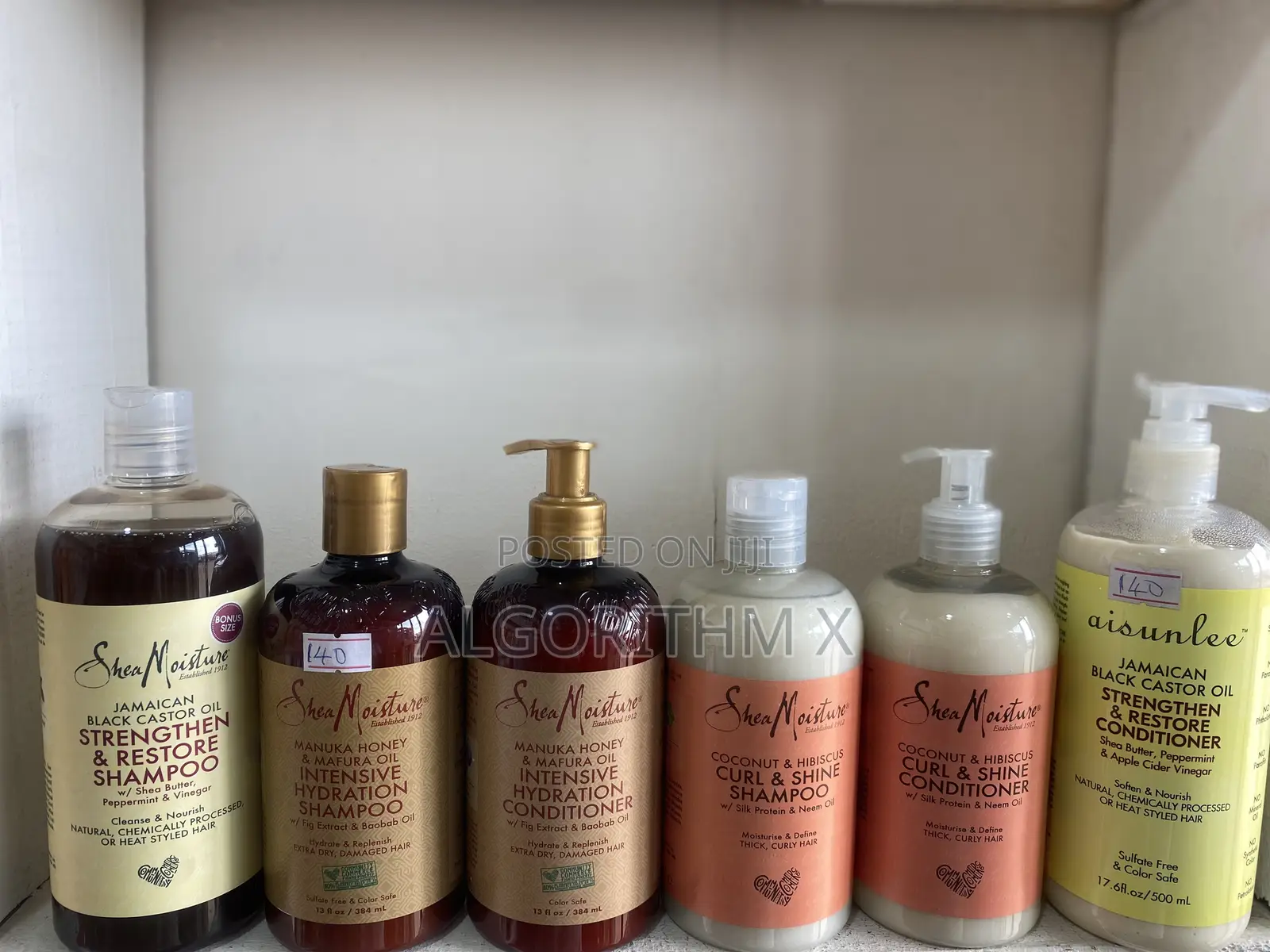 Shea Moisture Hair Shampoo and Conditioner