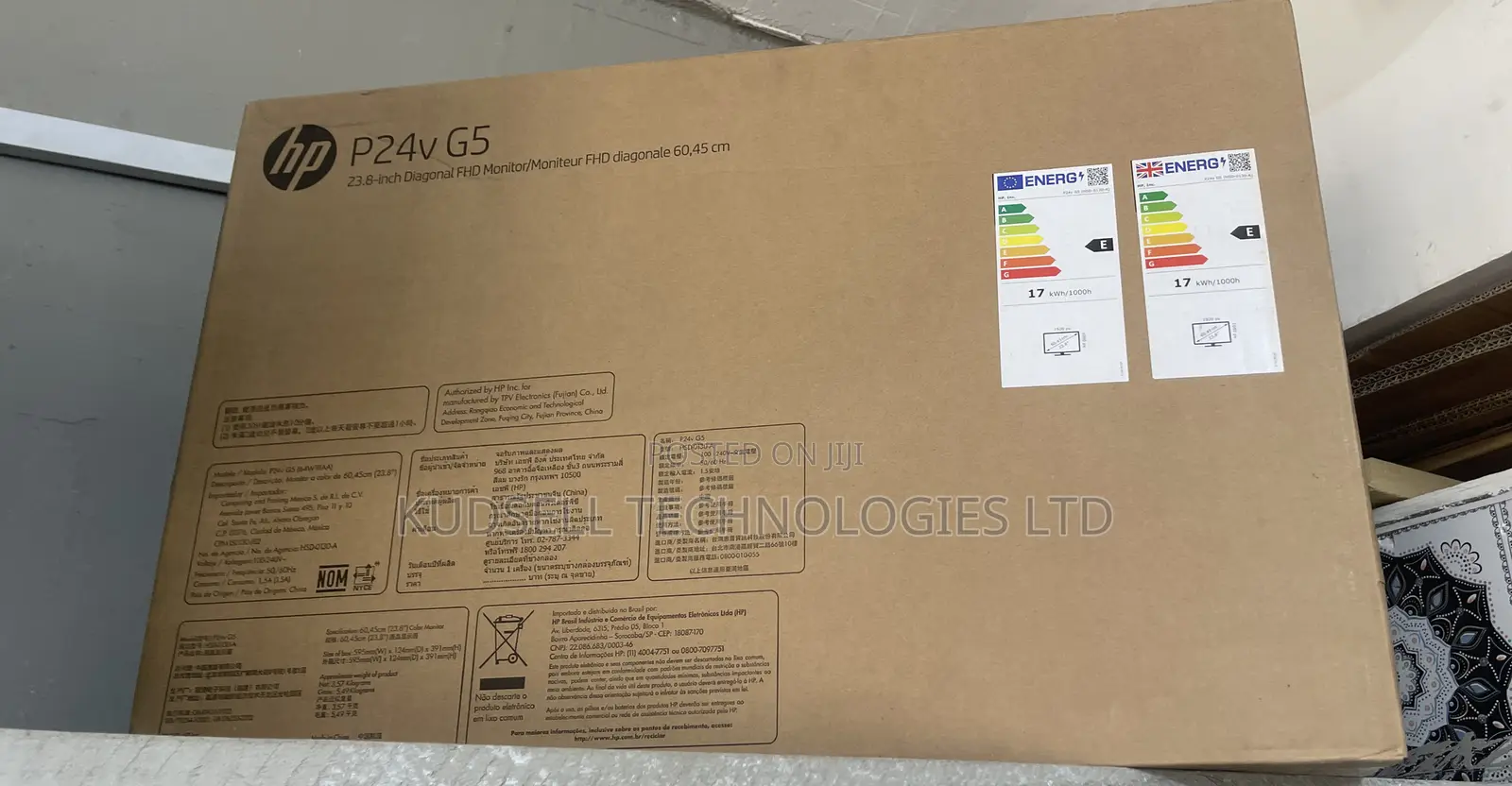 Hp P24 G5 23.8" Full Hd Edge Led LCD Monitor