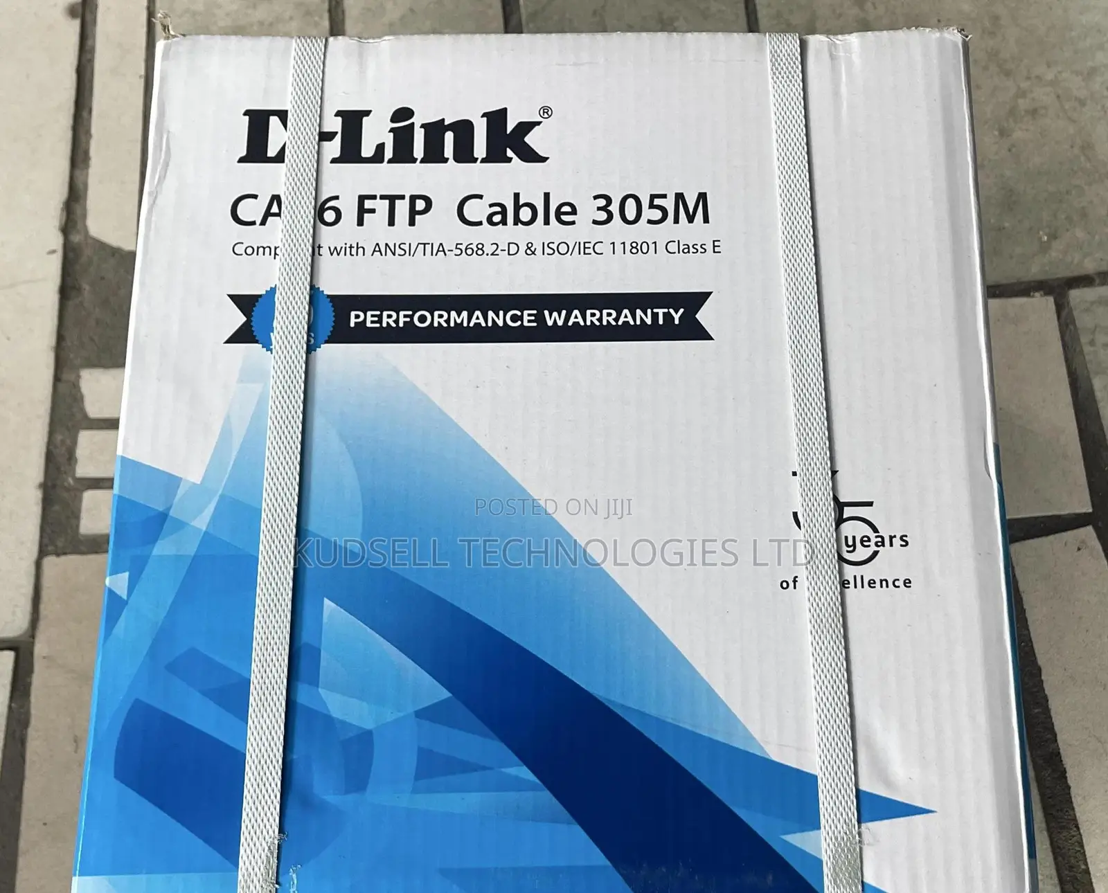 Dlink Cat 6 FTP 24 Awg PVC Solid Cable – 305m Grey