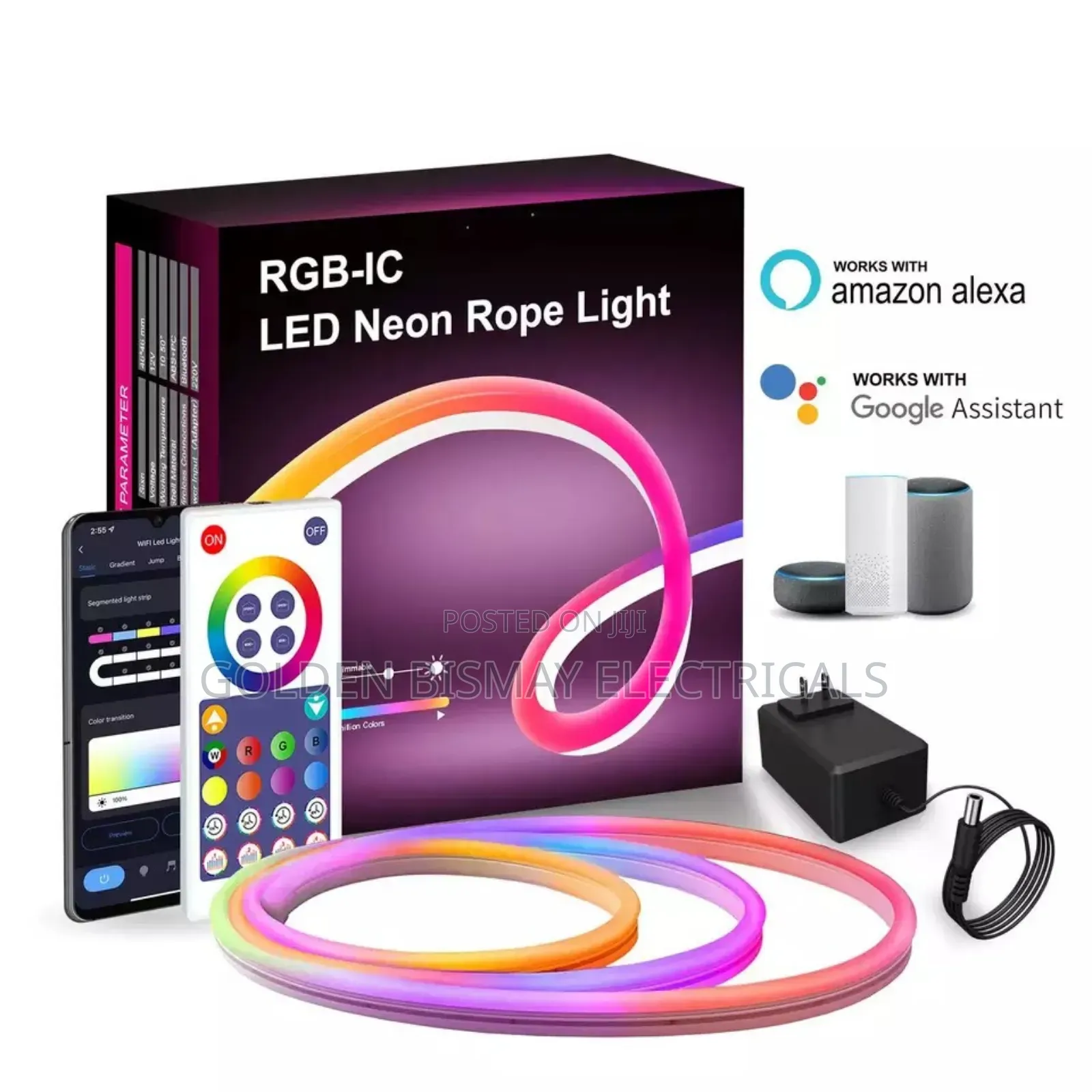 Neon Strip Light With Remote Control and Phone App
