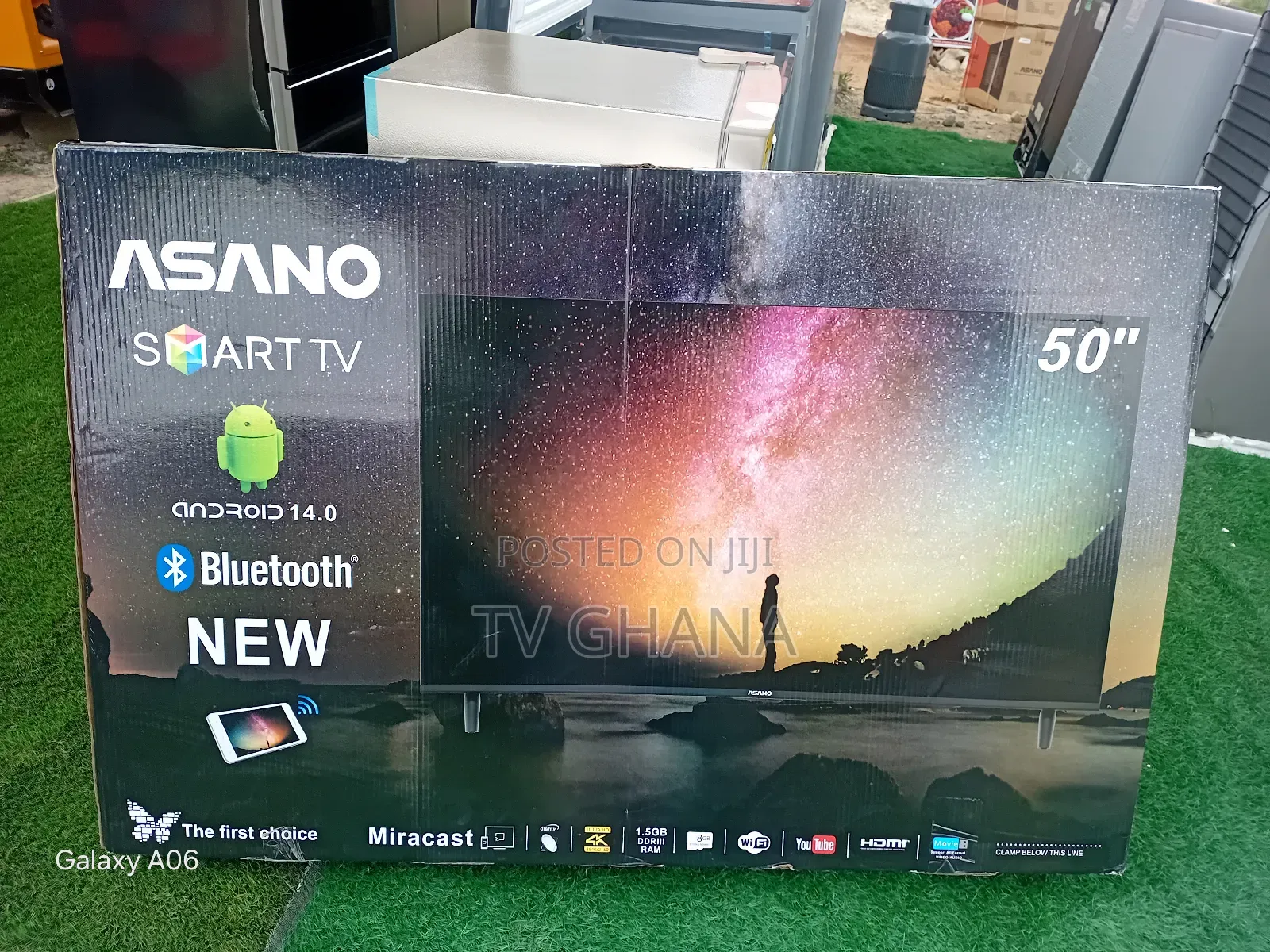 **Asano 50” Smart Flat Screen Tv – Clear, Sleek Modern**