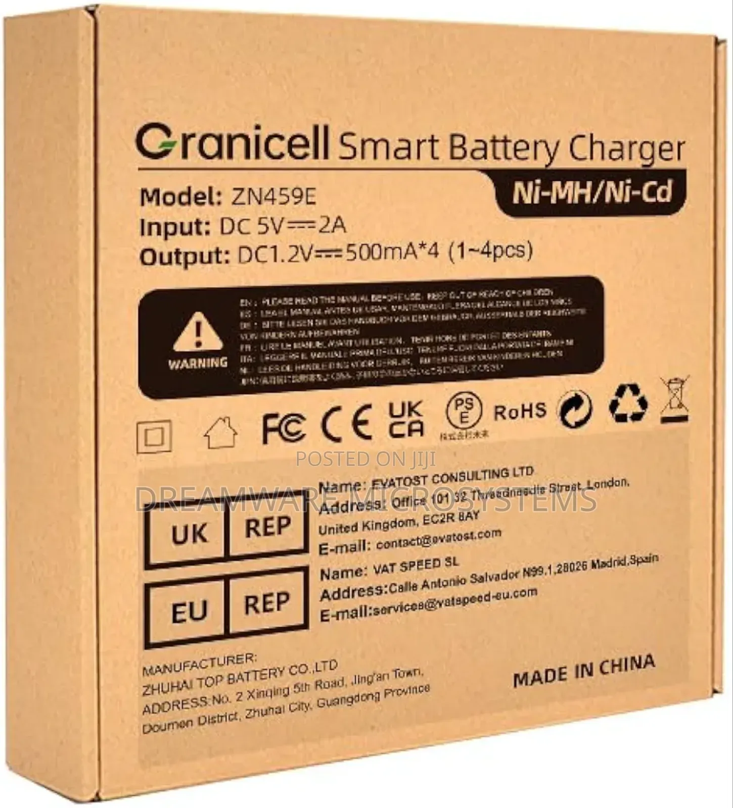 Granicell Aa Aaa Rechargeable Batteries With 4 Bay Battery Charger