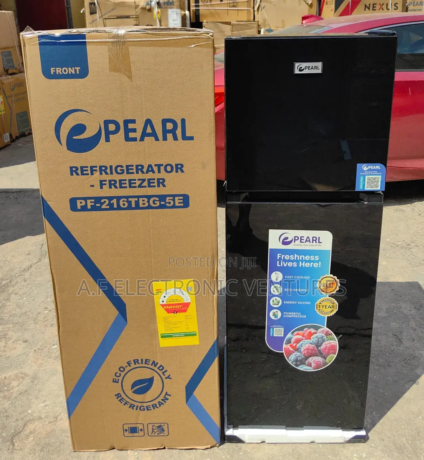 Pearl 136-litres Refrigerator(Pf-216tbg-5e)