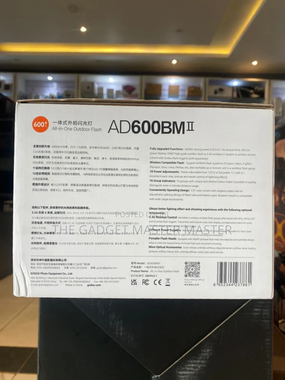 Godox Ad600bm Ii Witstro Manuel Aio Outdoor Flash