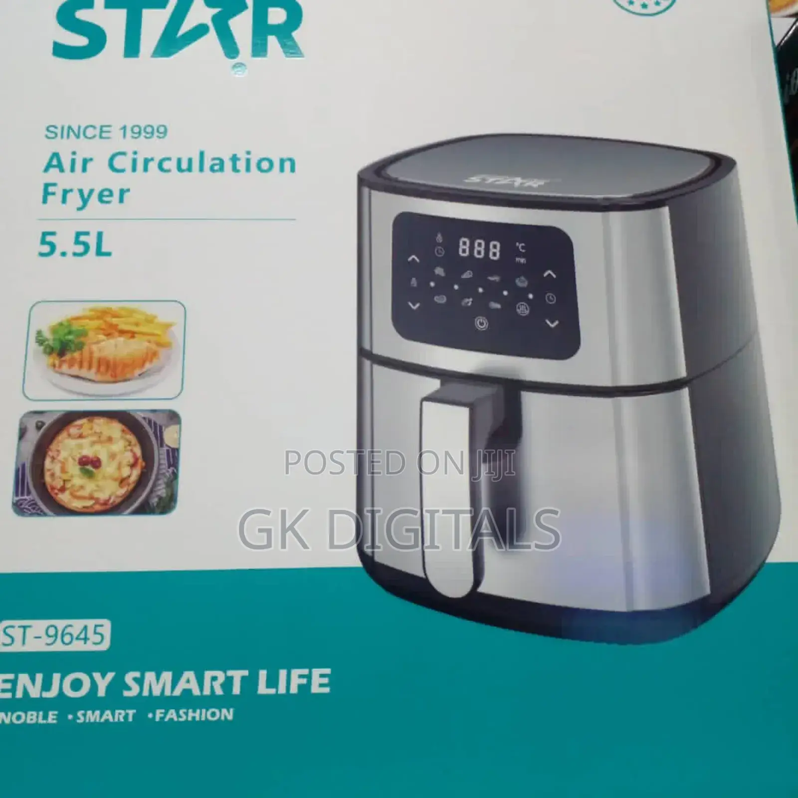 8l Large Capacity Air Fryer - 2400w, Healthy Easy to Clean