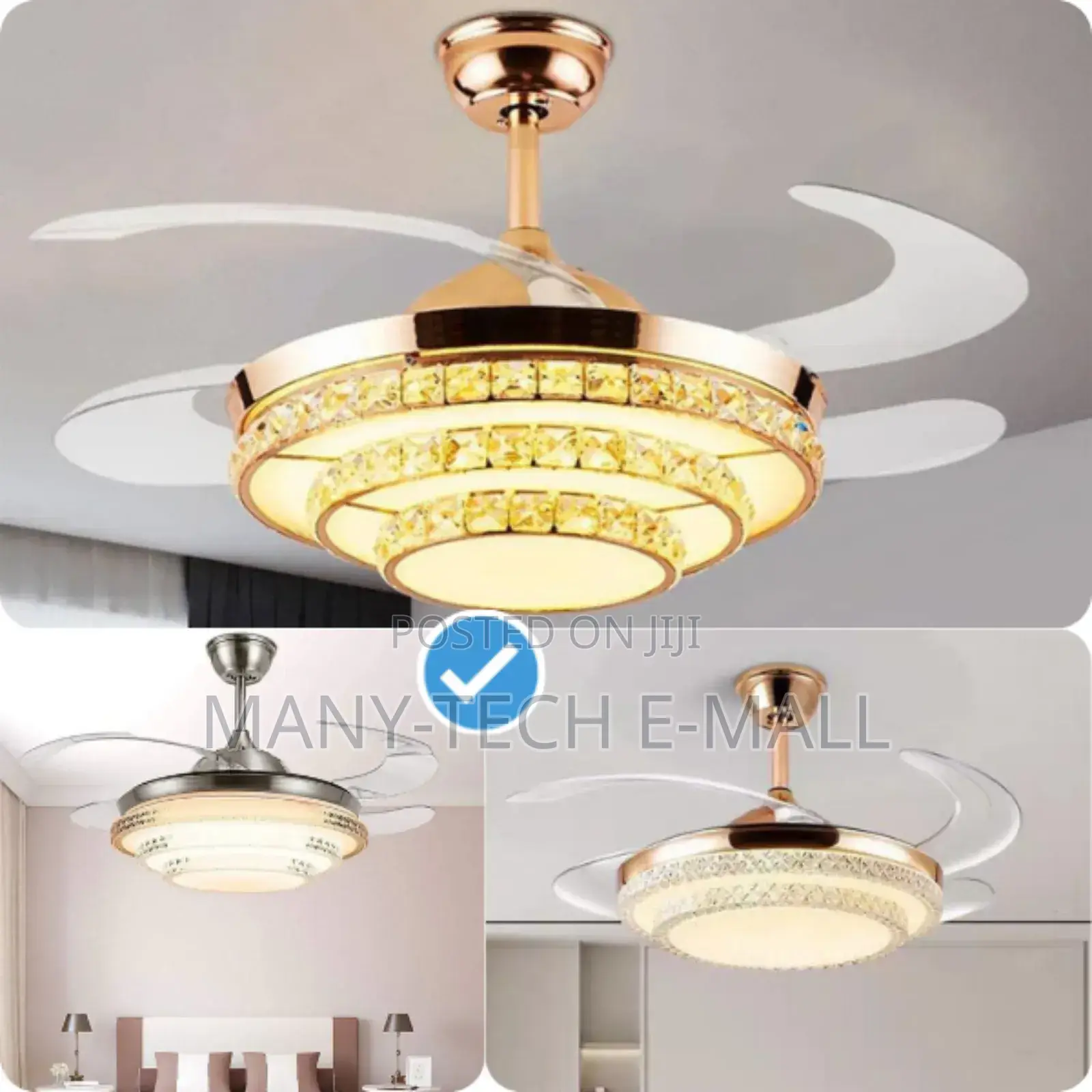 Fan With Light Golden Type