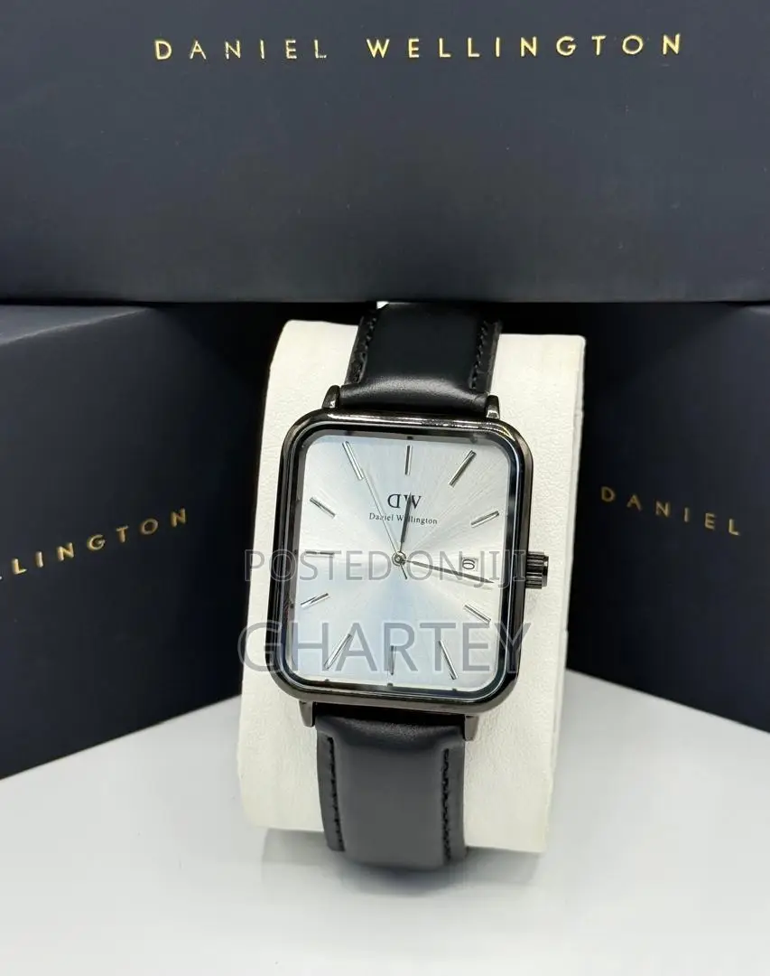 Daniel Wellington Rectangular Case Dial Leather Watch