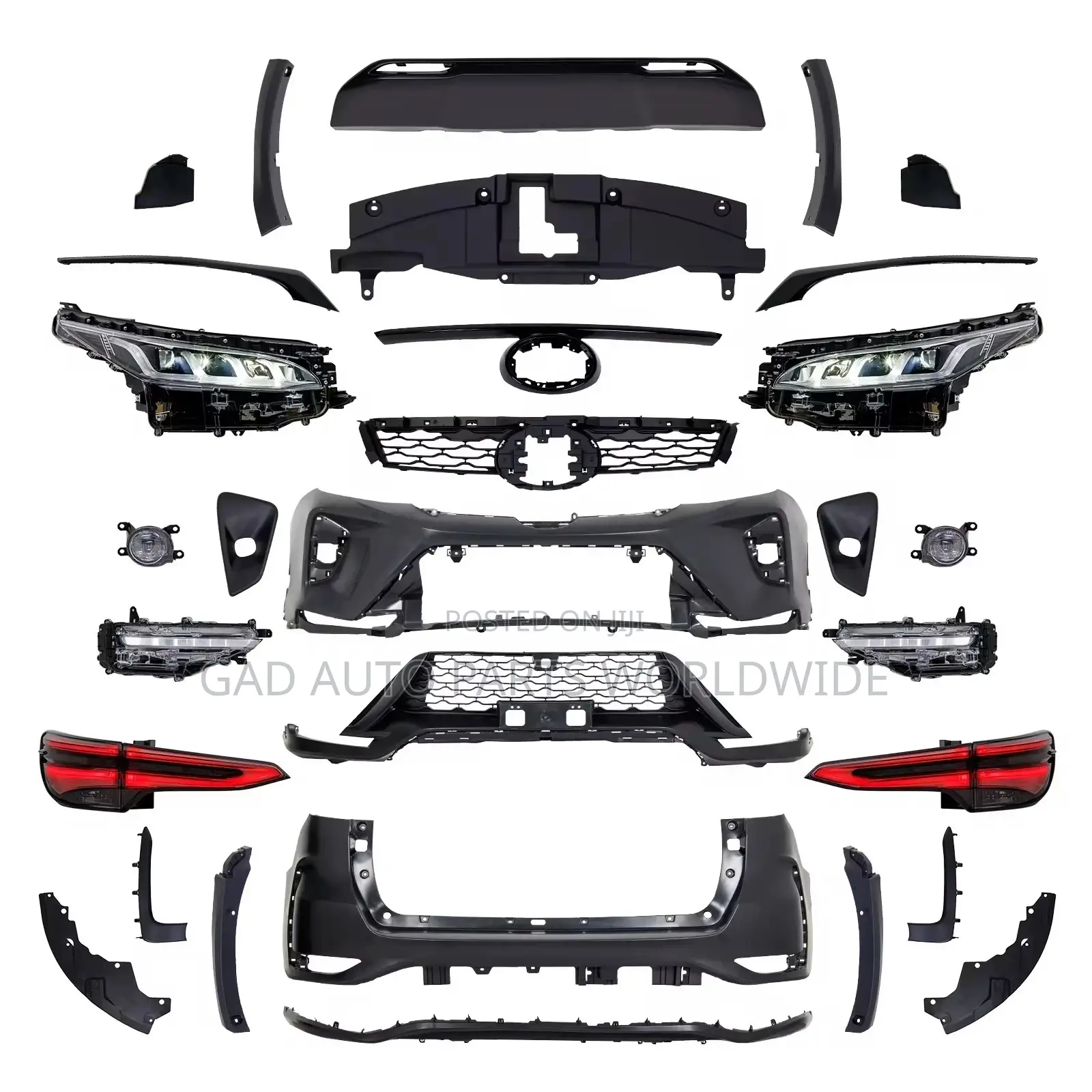 Toyota Fortuner Front Back Upgrade Kits 2019-2023