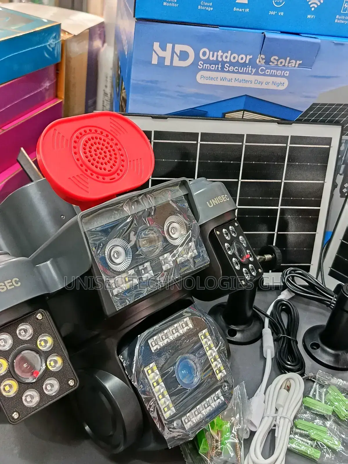 4G 4 Lens Solar Camera