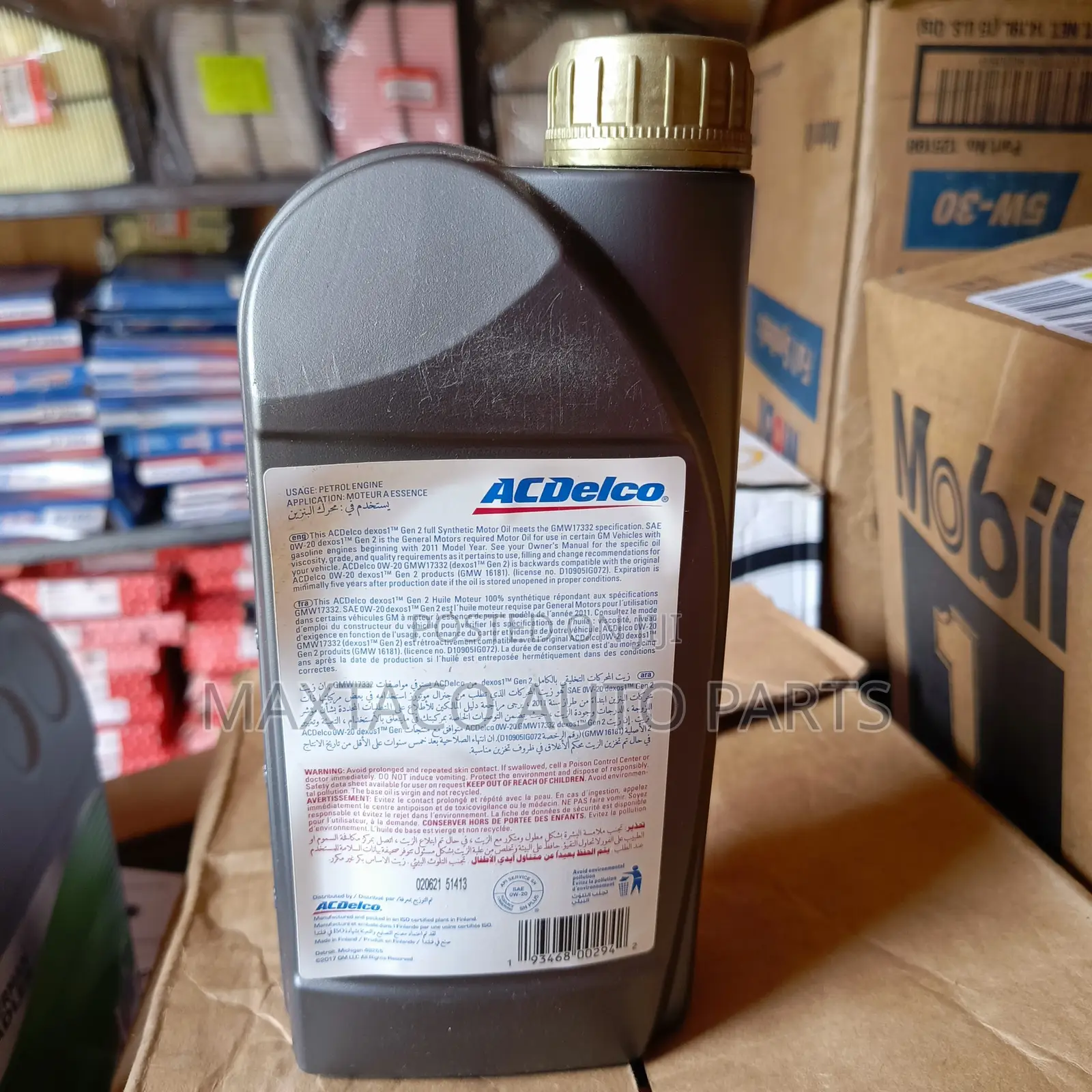 Acdelco Sae Ow-20 Fully Synthetic Engine Oil
