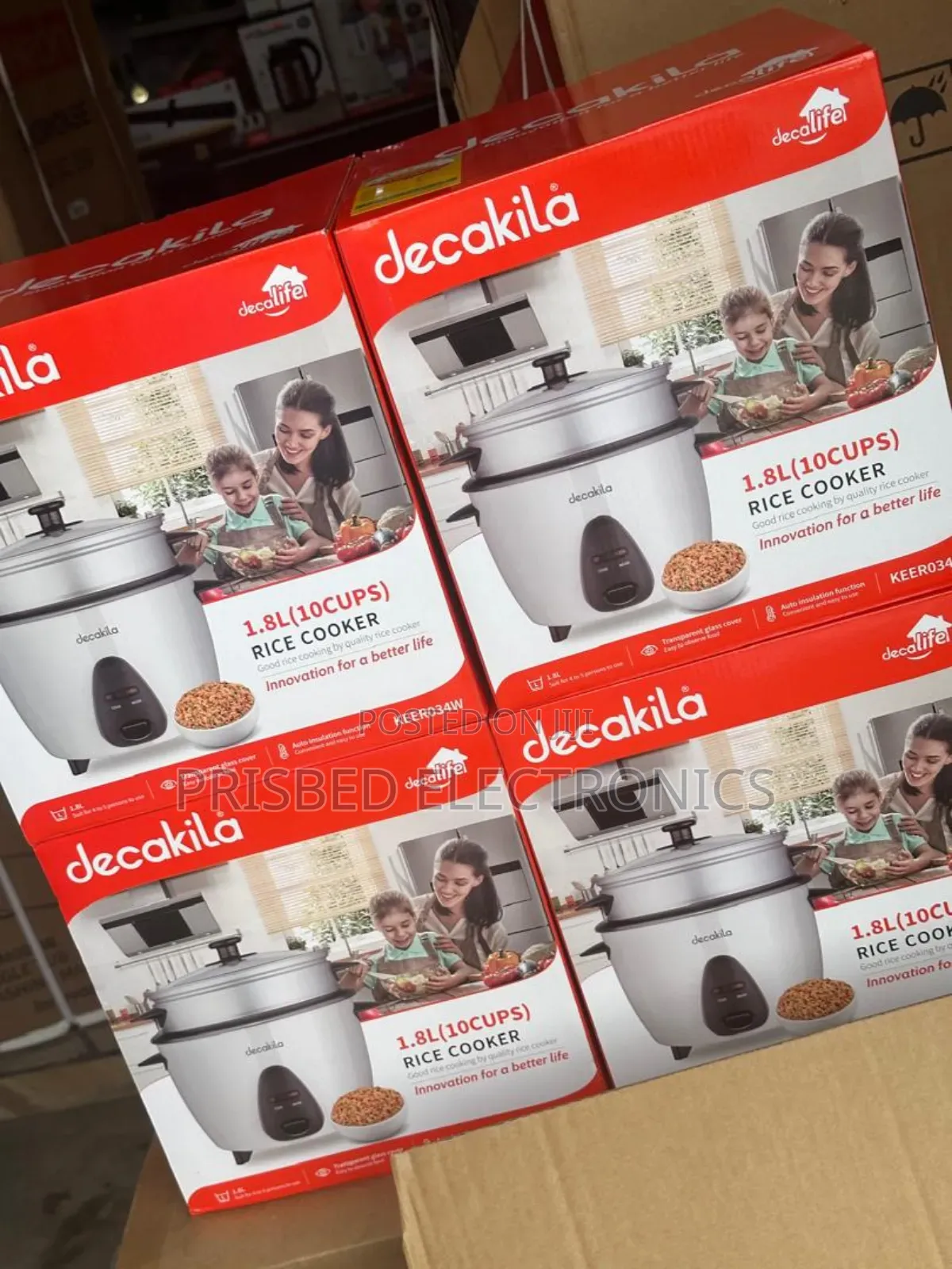 *Decakila Rice Cooker 1.8 Litres *