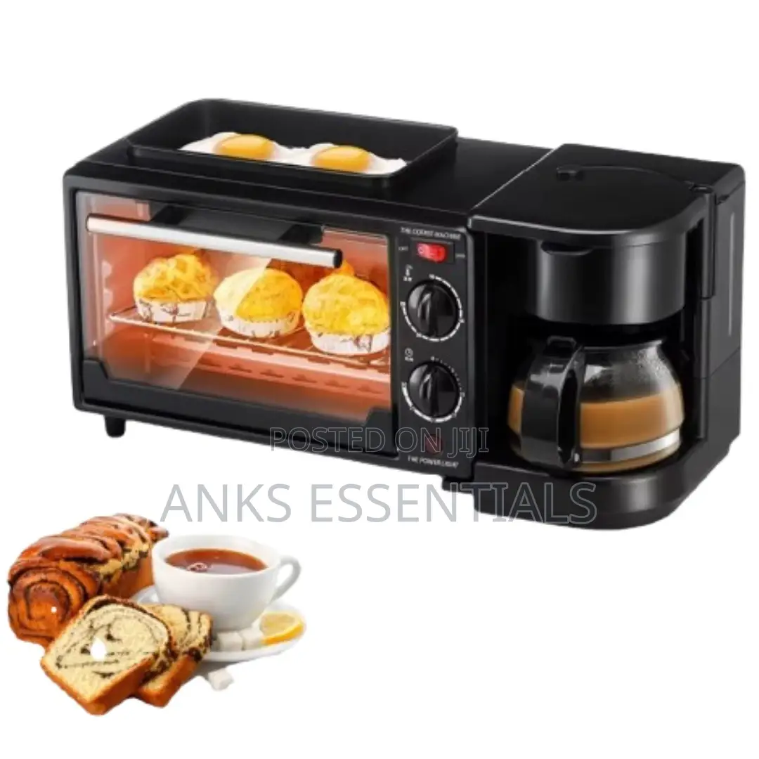 3-in-1 Toaster Oven With Coffee Brewer and Fryer