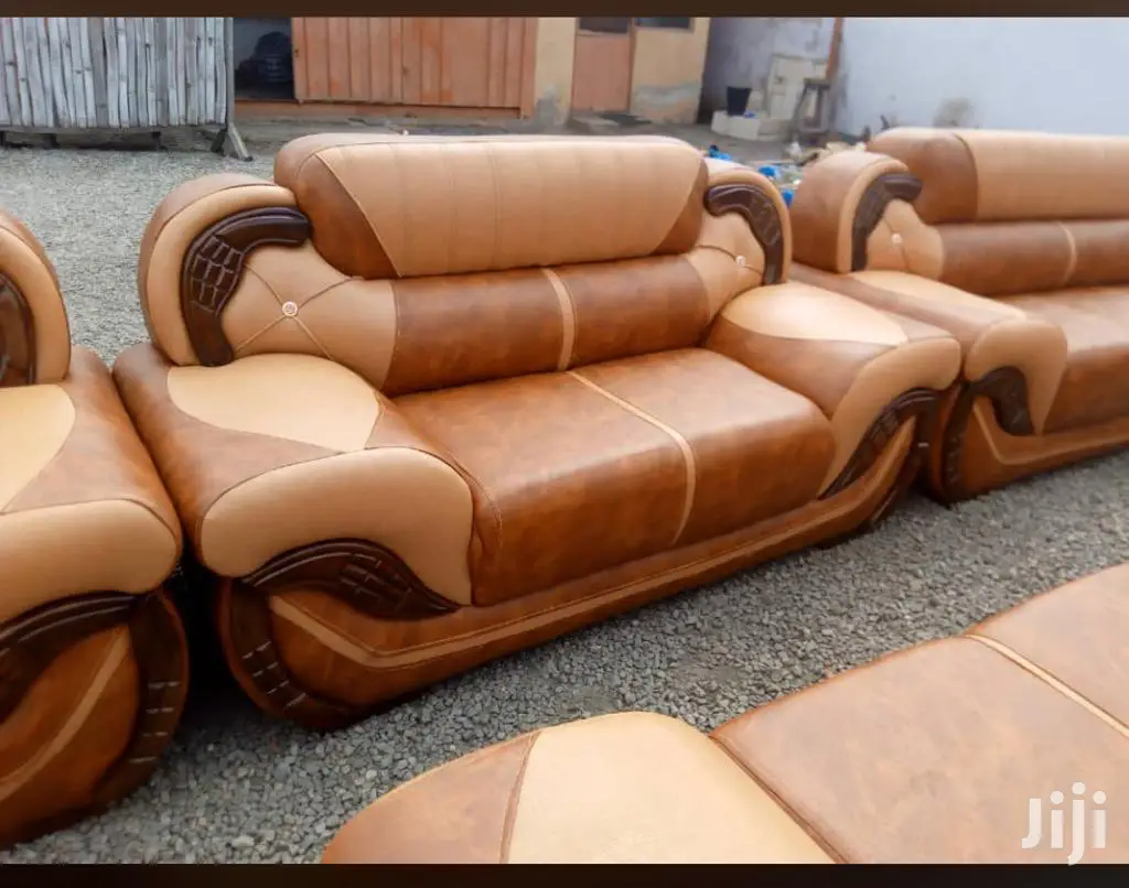 Leather Sofa Set. Free Delivery