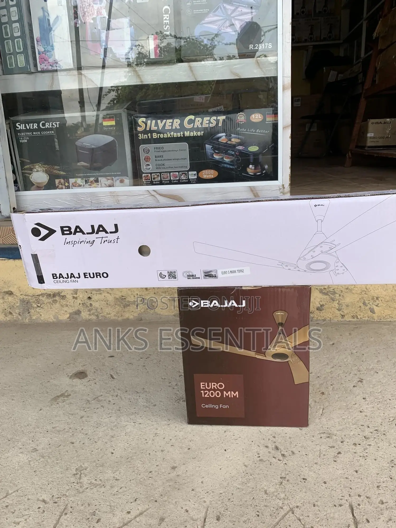 Bajaj Euro Ceiling Fan – Heavy Duty, Low Noise, Long Life